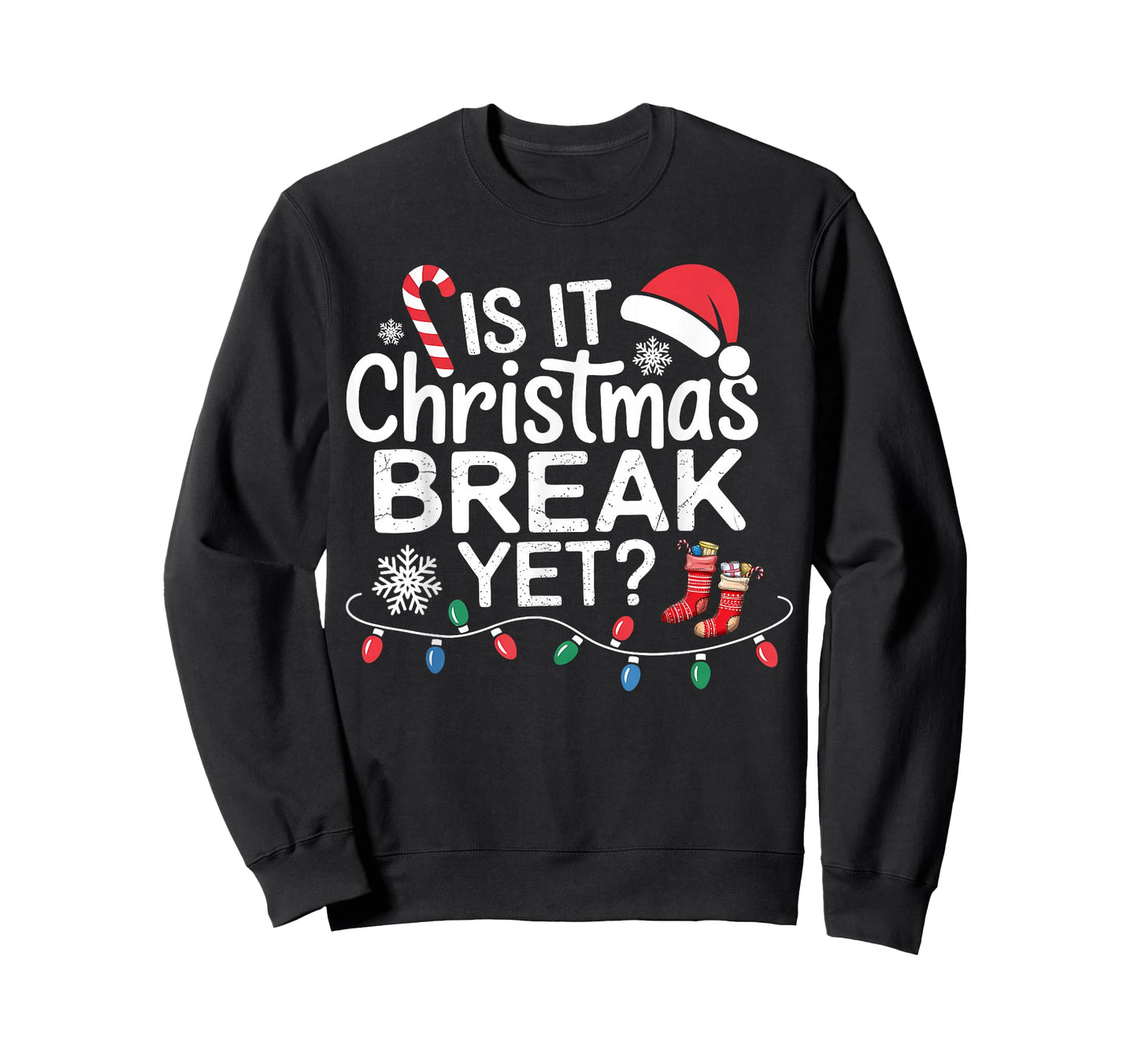 is It Christmas Break Yet Santa Xmas Holiday Teacher Women T-Shirt