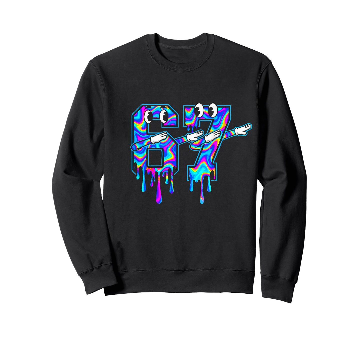 Swirl Six Seven Dab Drip 6 7 Dabbing Meme T-Shirt