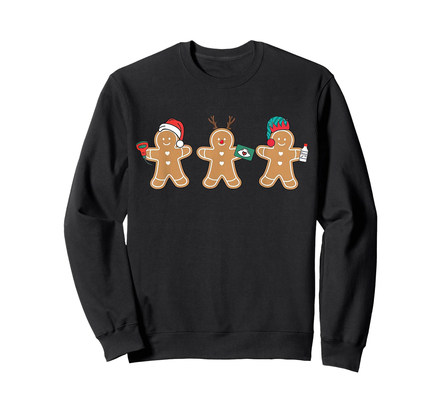 Sonographer Gingerbread Ultrasound Tech Christmas MFM Nurse T-Shirt