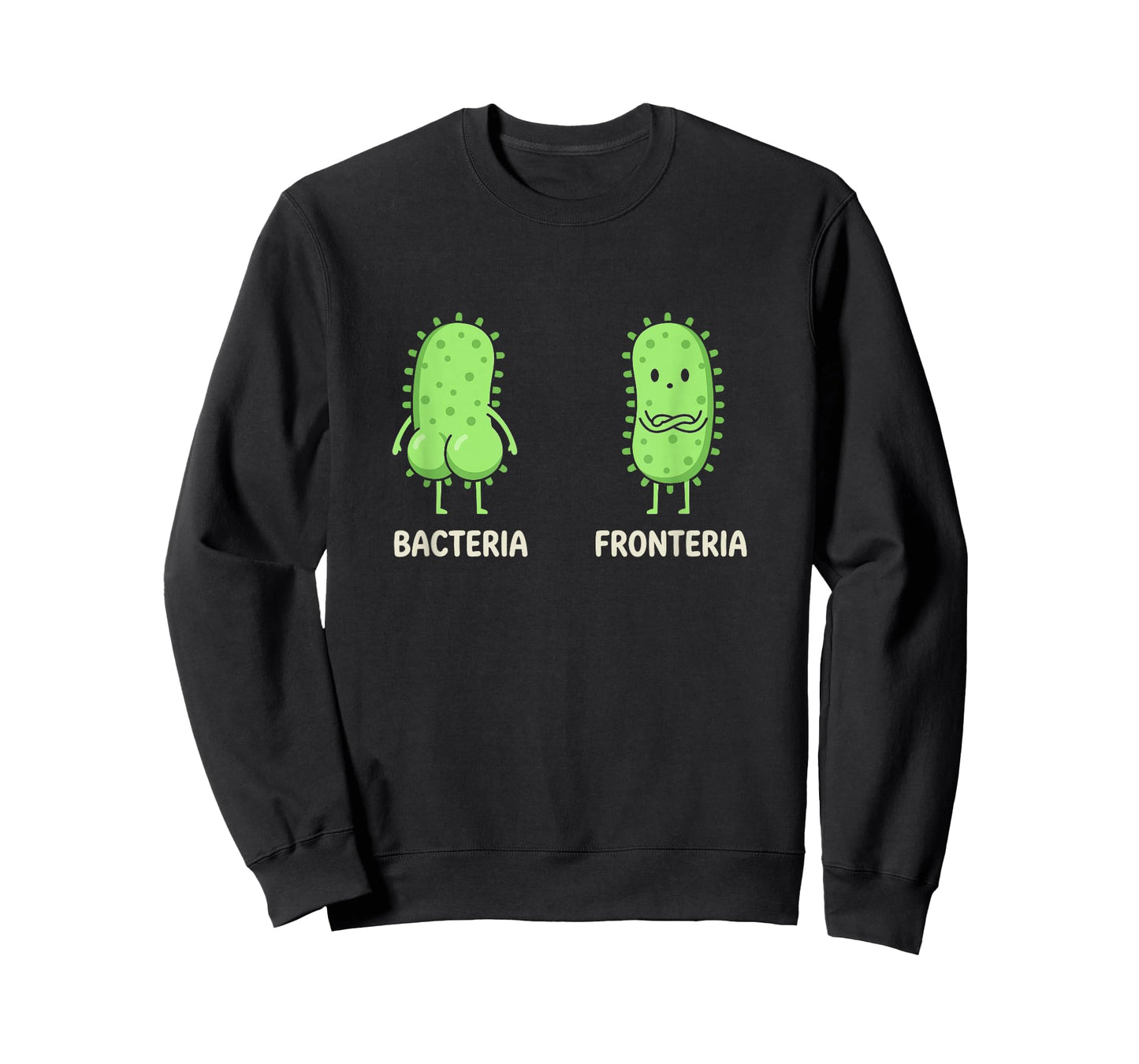 Microbiology Pun Bacteria vs Fronteria Cute Science Humor T-Shirt