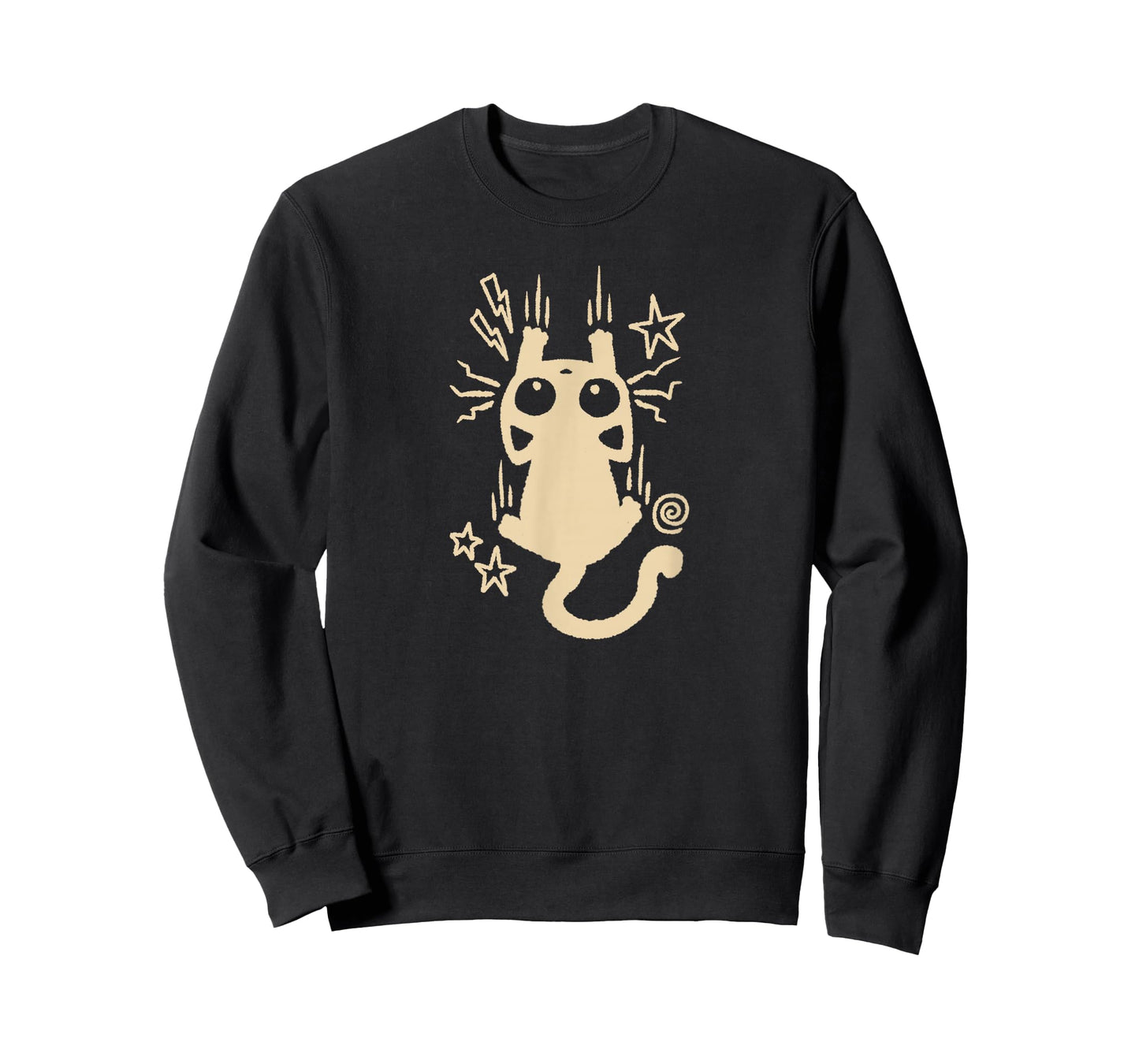 90s Y2K Clinging Tomcat Cat Leaving Scratch Marks T-Shirt
