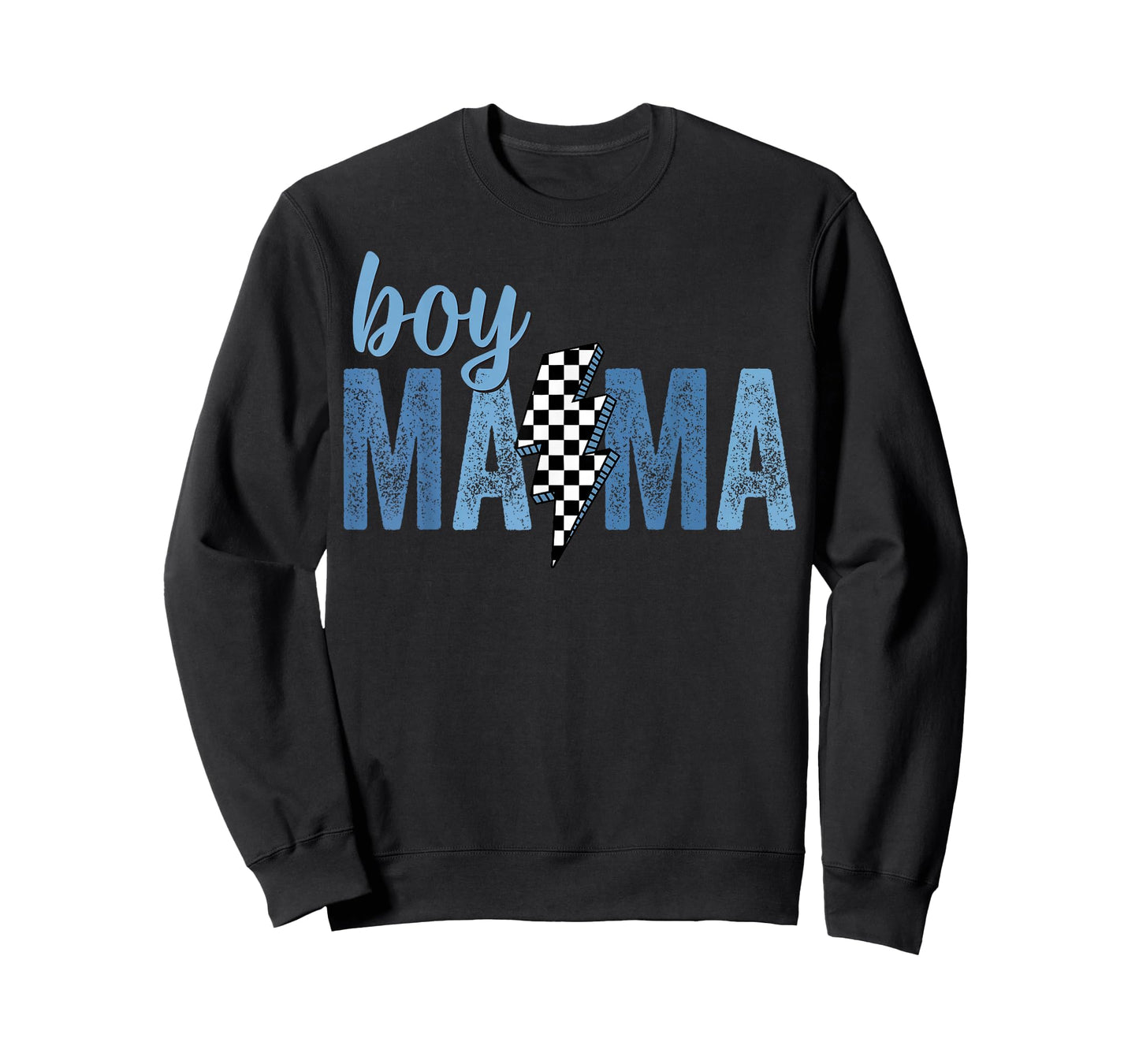 Retro Boy Mama Mother's Day 2026 Checkered Women Kids T-Shirt