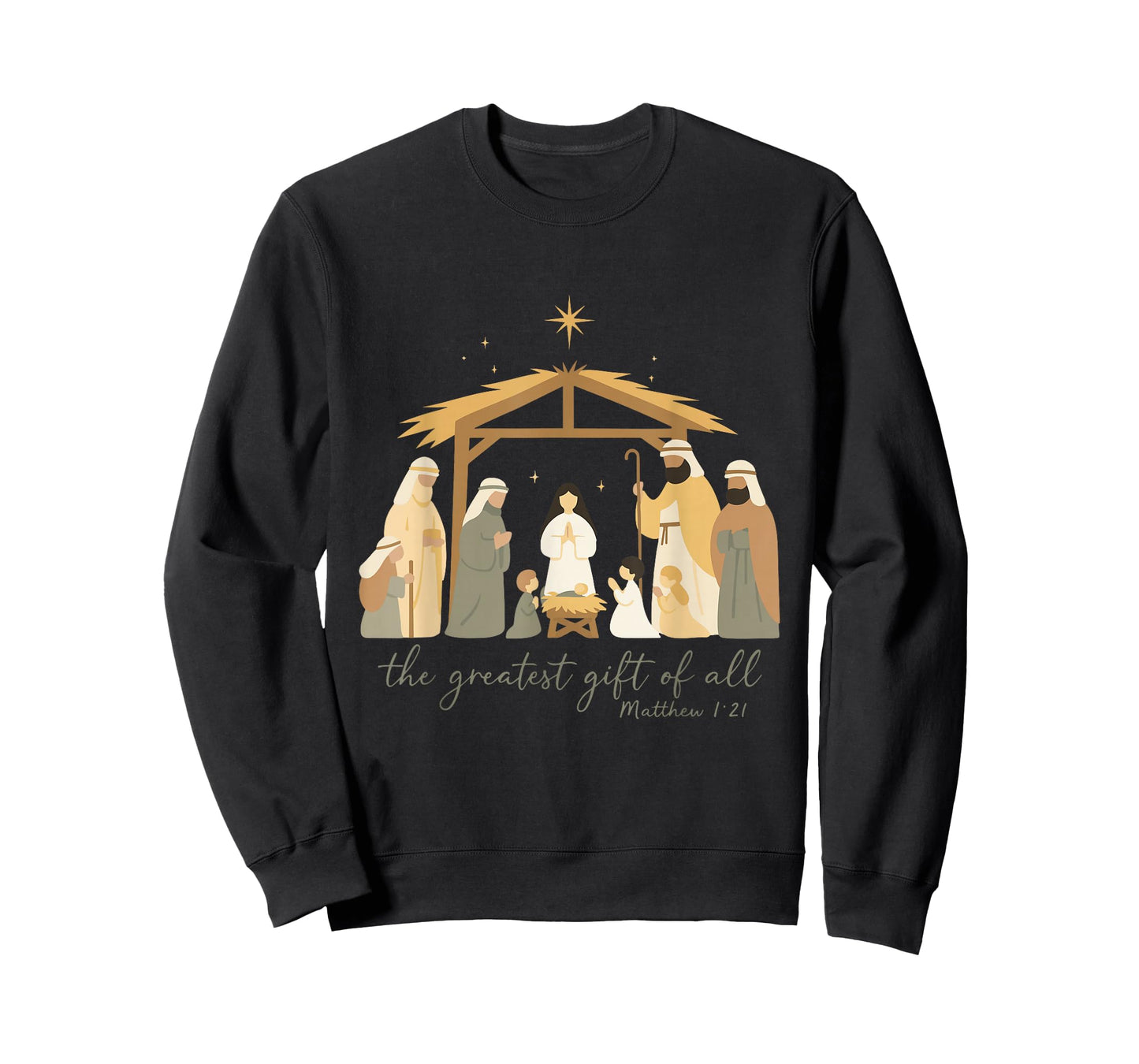 The Greatest Gift for All Christmas Nativity Jesus Christian T-Shirt
