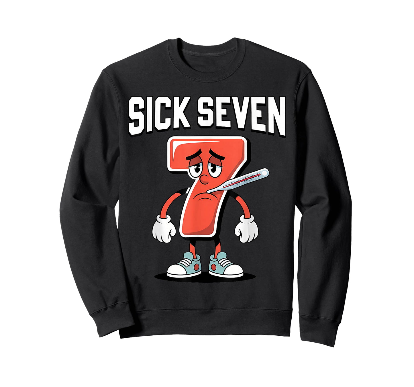 Sick Seven Meme Tee Six Seven Fun Wordplay Men Women T-Shirt