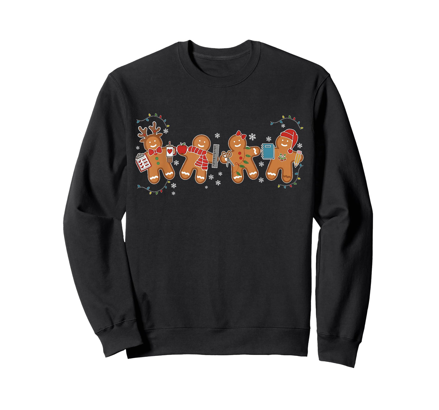 Gingerbread Teacher Holiday for Teacher Staff Christmas T-Shirt