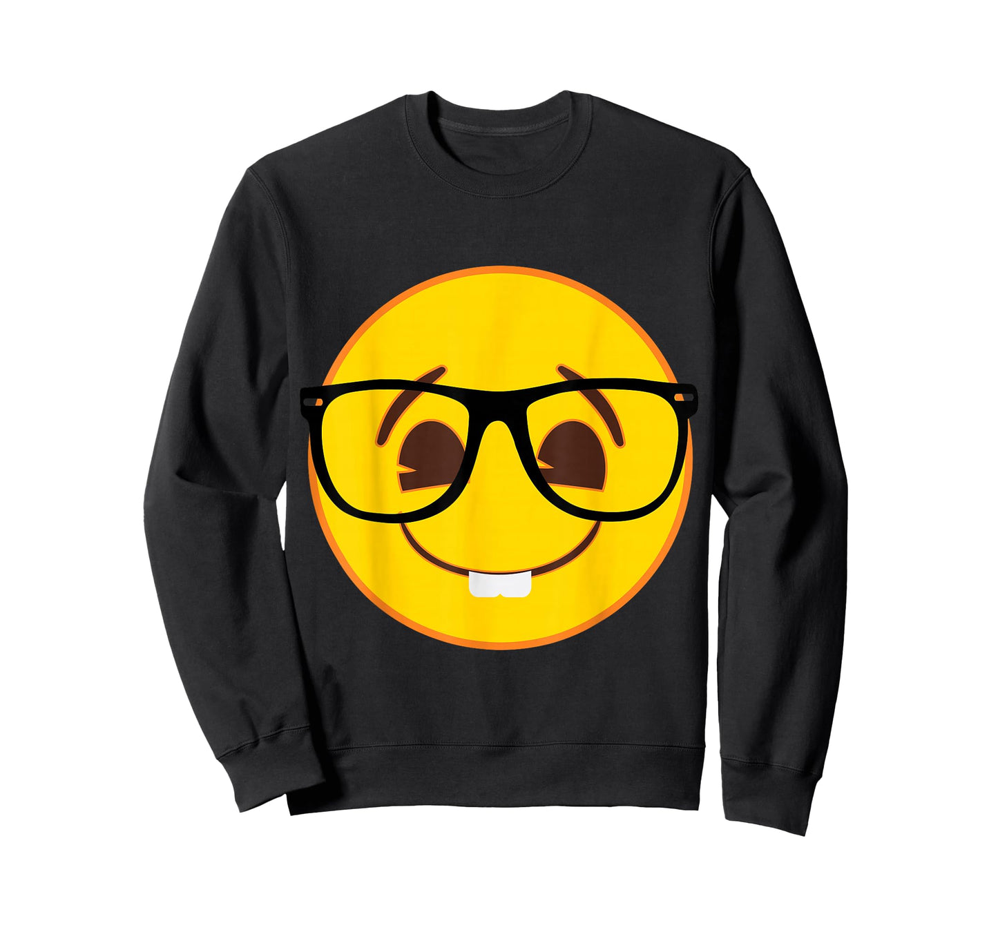 Official Emoji Nerd Glasses Yellow Smile Face T-Shirt
