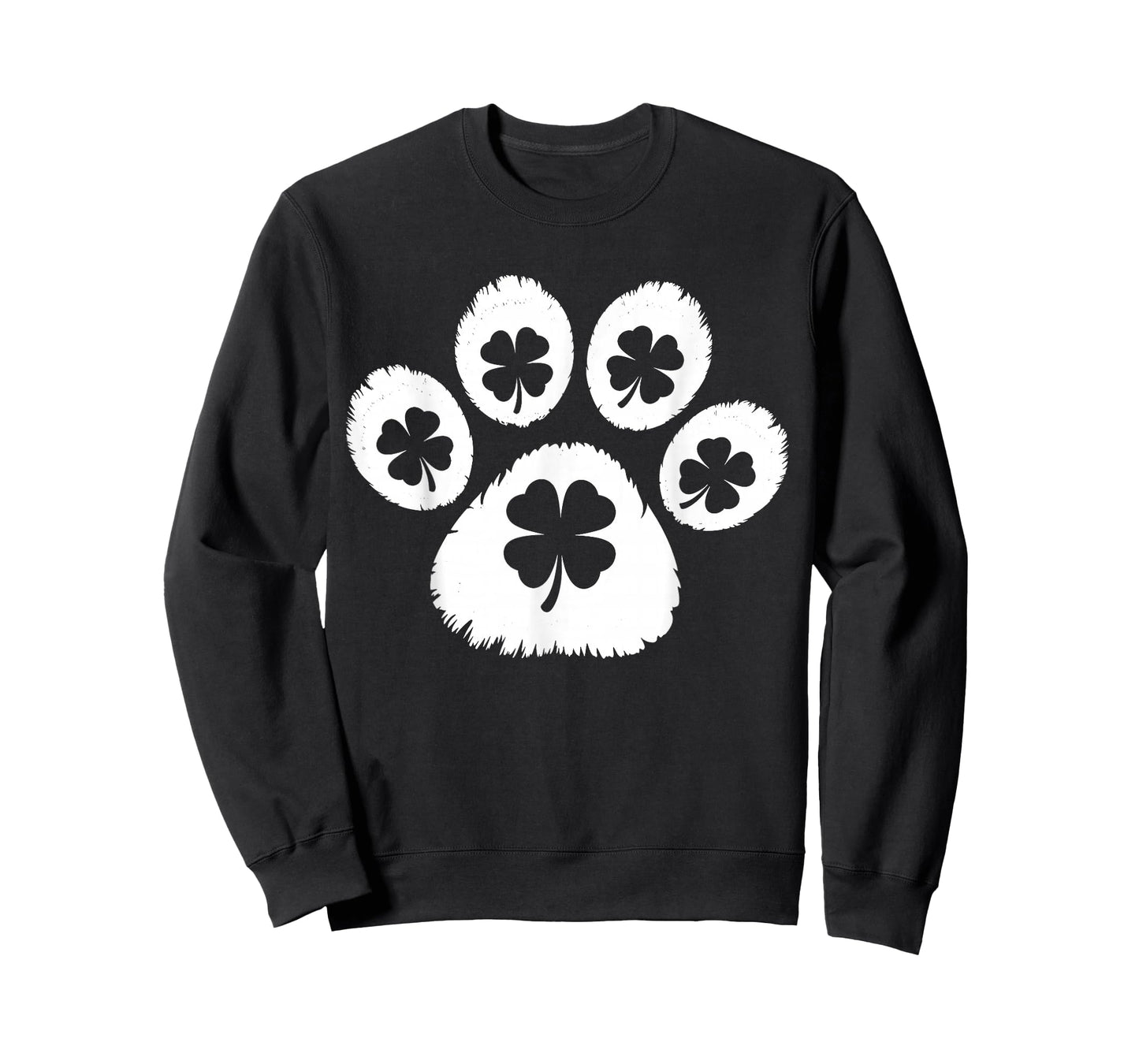 Paw Print Dog Owner Lover Patricks Day Shamrock Men Women T-Shirt