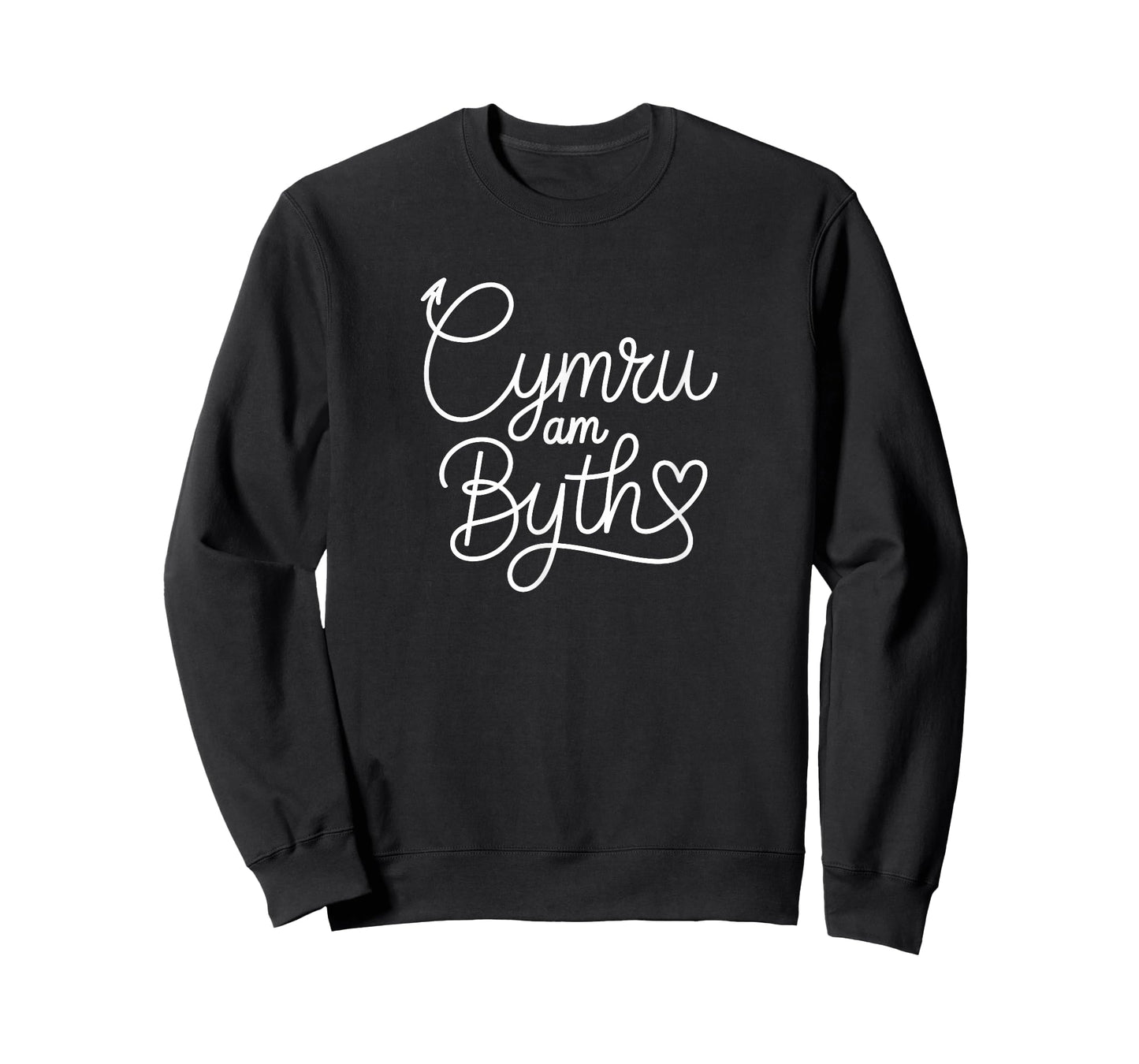 Wales is Forever - Welsh Patriotic Heart Line Art T-Shirt