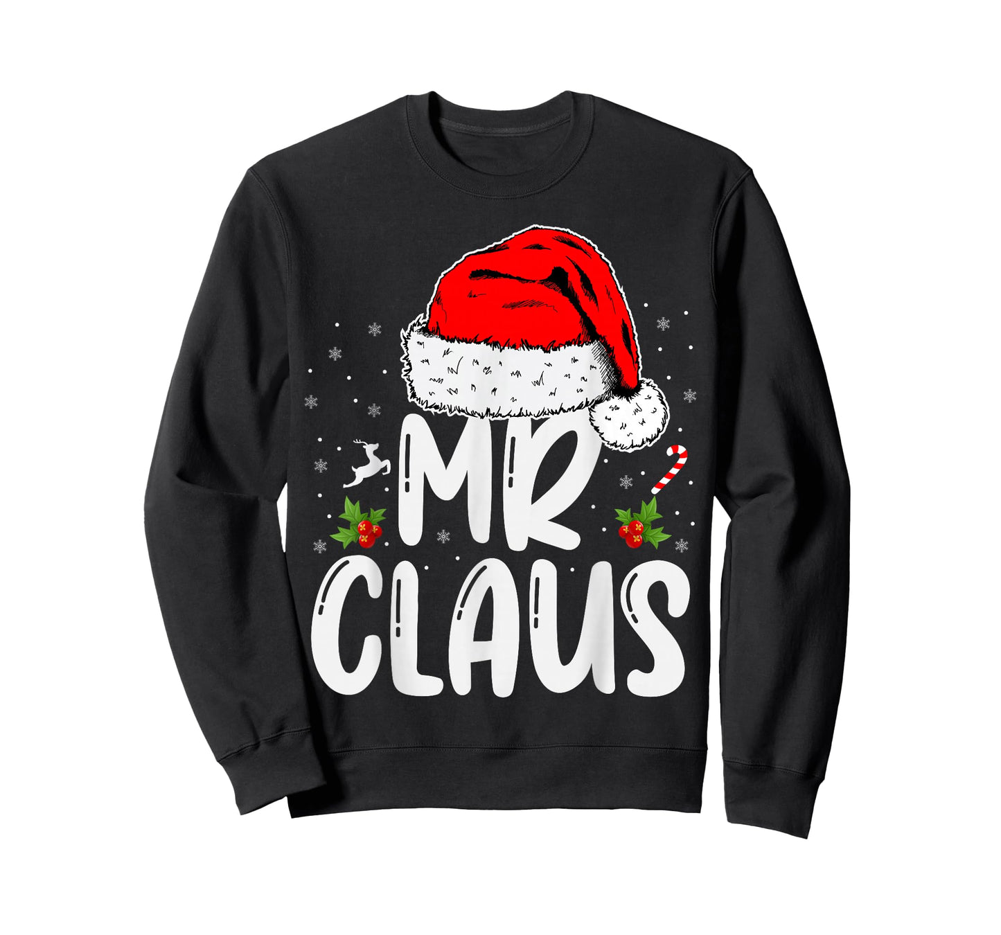 Mr and Mrs Claus Couples Matching Christmas Santa T-Shirt