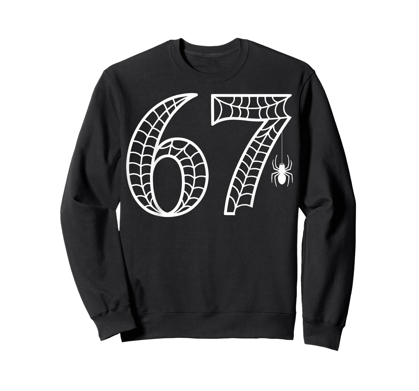 Halloween 67 Costume 6 7 Creepy Web Funny Matching Outfit T-Shirt