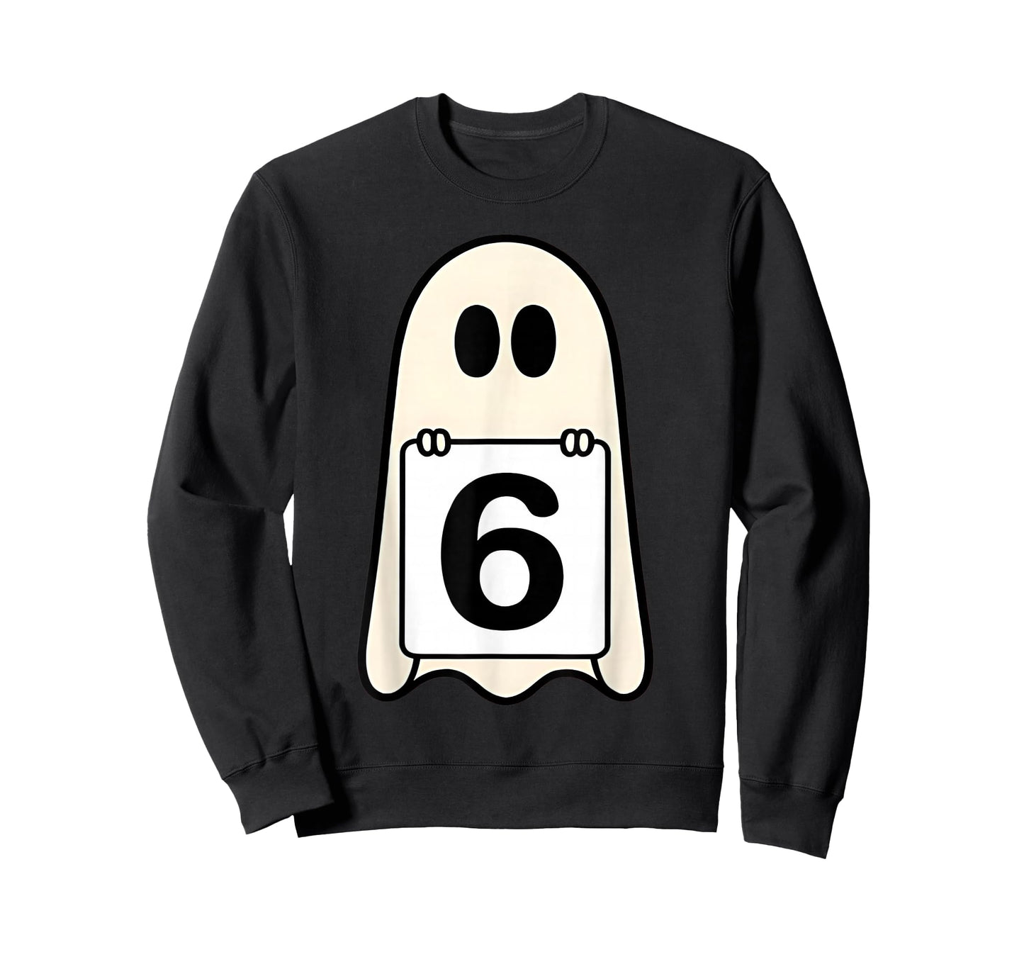 Spooky Number 6 Matching Halloween Costume Group Meme Ghost T-Shirt