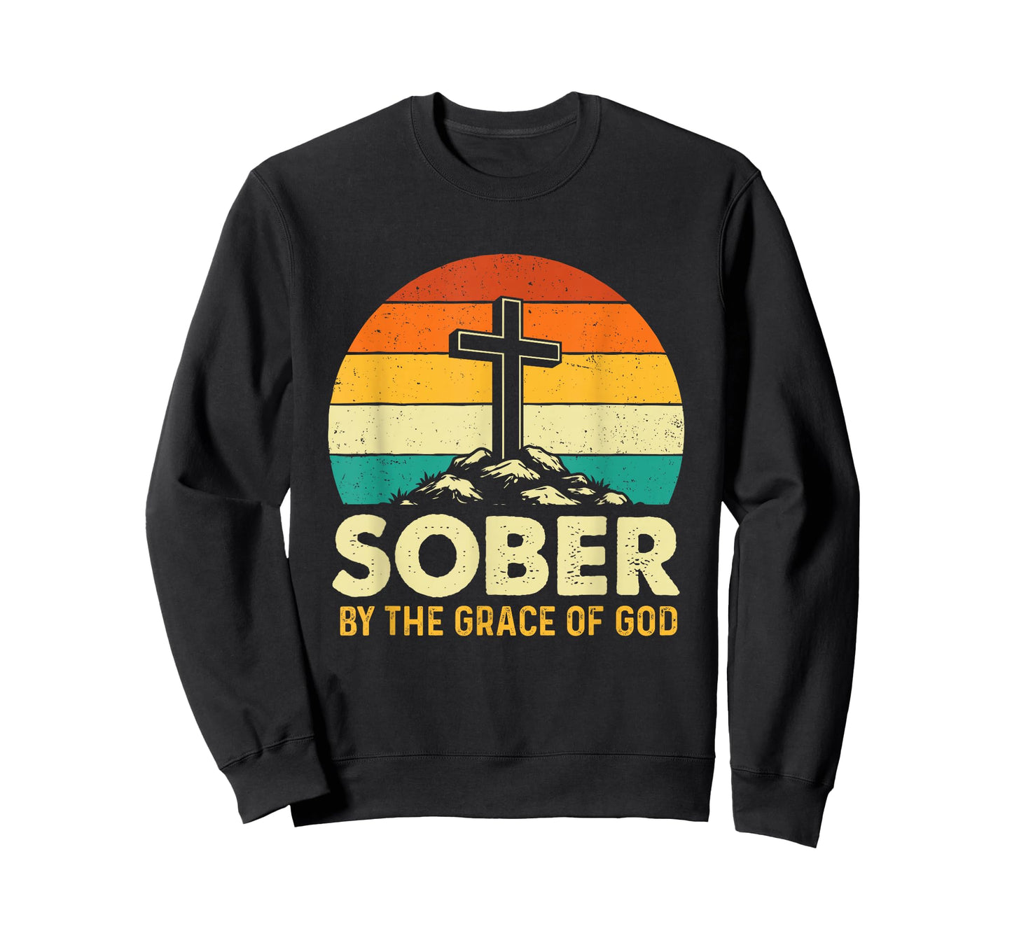 Sober by The Grace of God - Sober Sobriety Anniversary AA NA T-Shirt