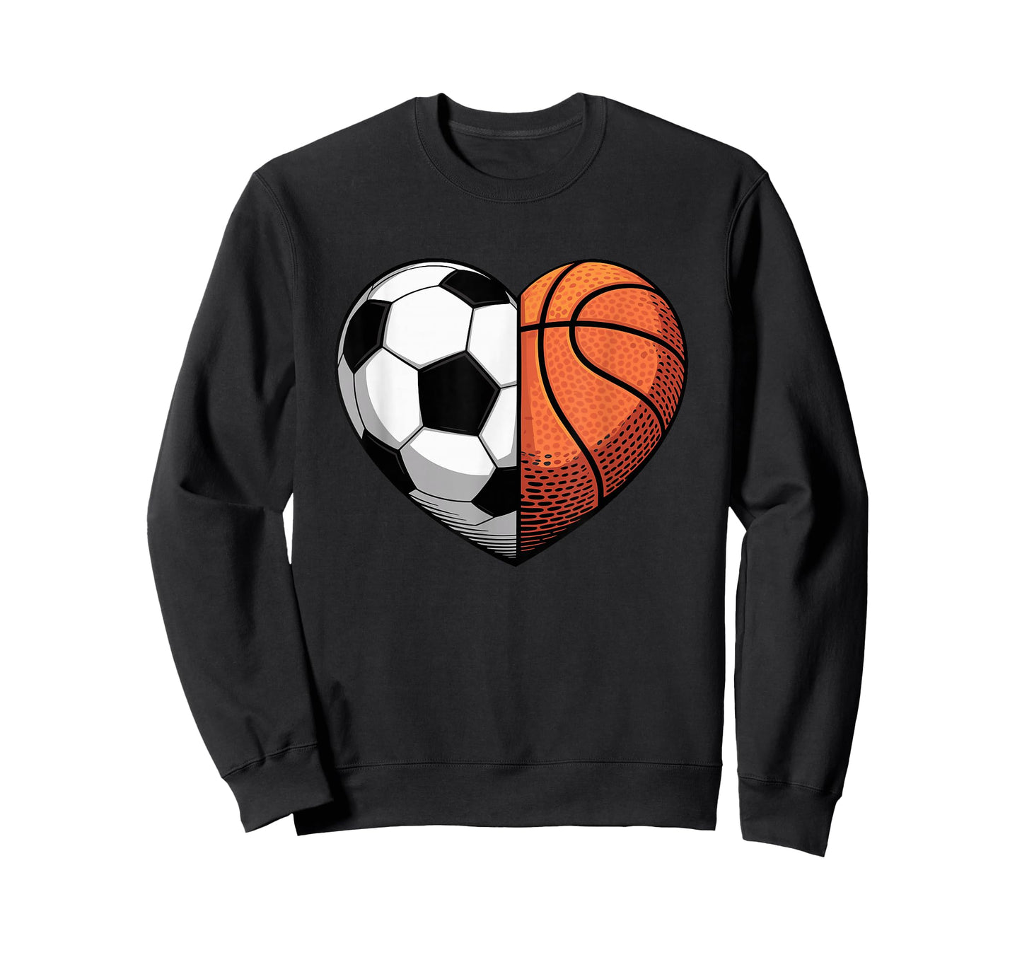 Soccer and Basketball Heart Sports T-Shirt