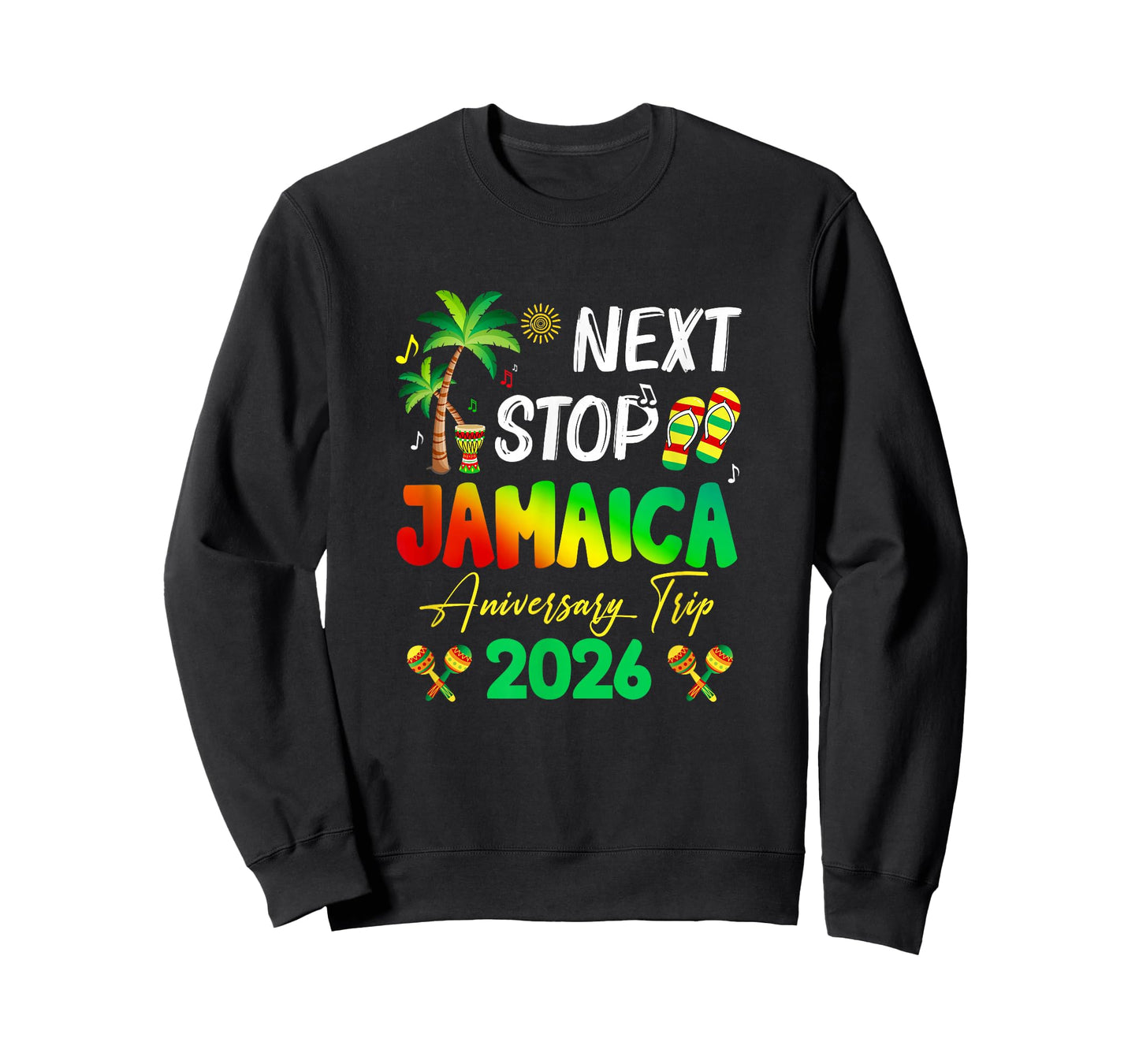 Next Stop Jamaica 2026 Couples Anniversary Family Trip T-Shirt