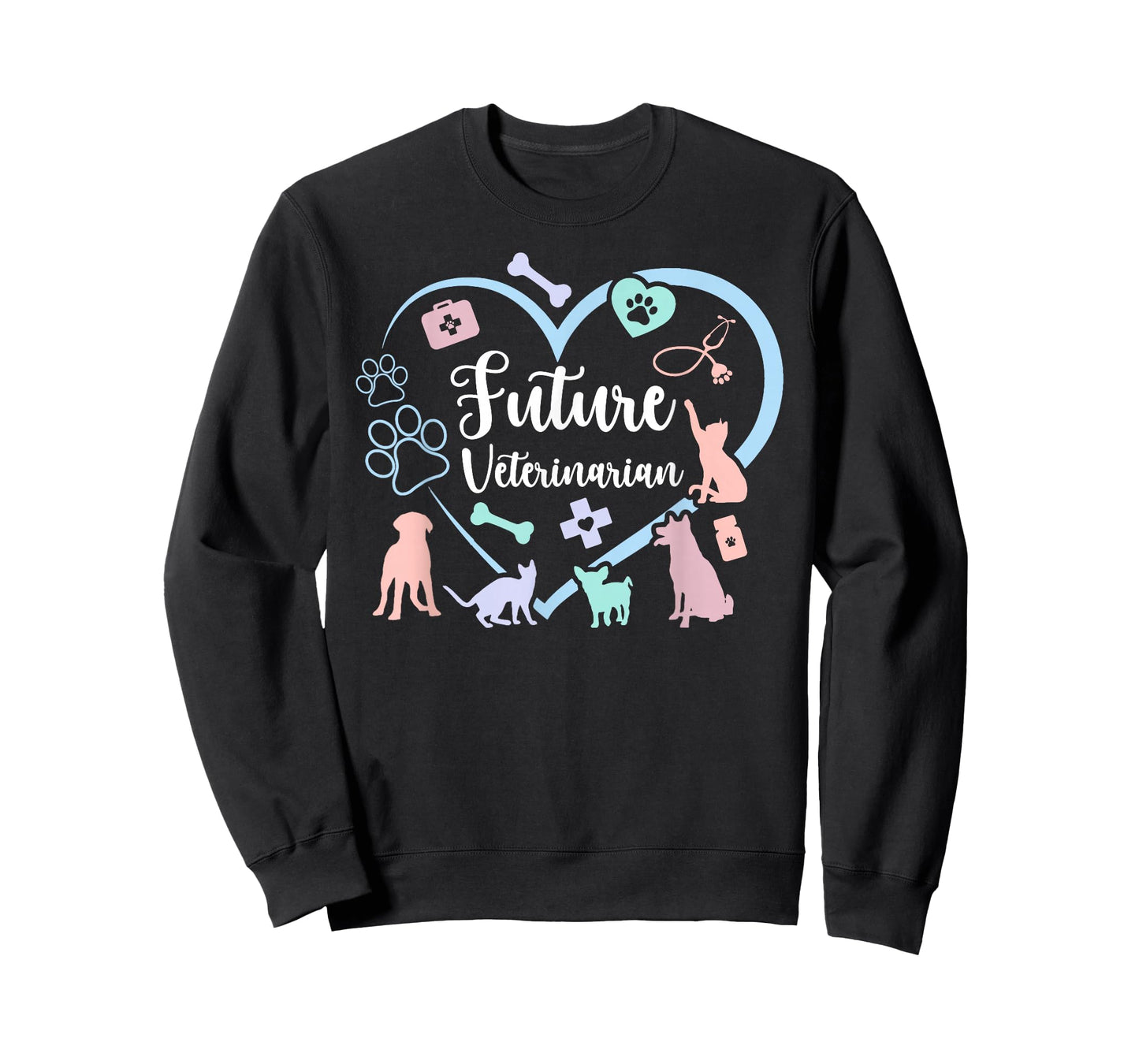 Future Veterinarian Heart Veterinary Student Vet in Progress T-Shirt