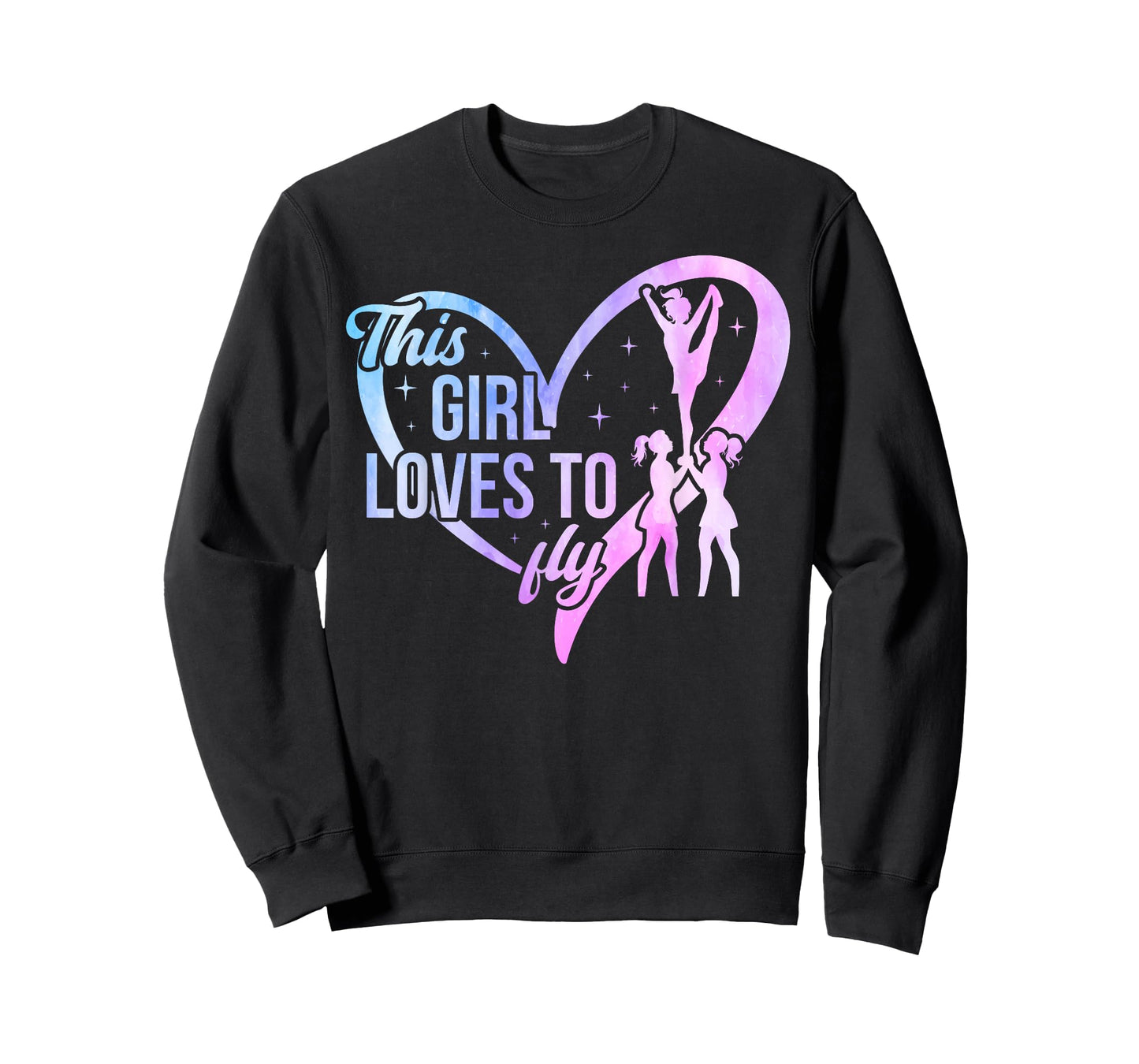 This Girl Loves to Fly Cheer Flyer Cheerleading Flyer T-Shirt