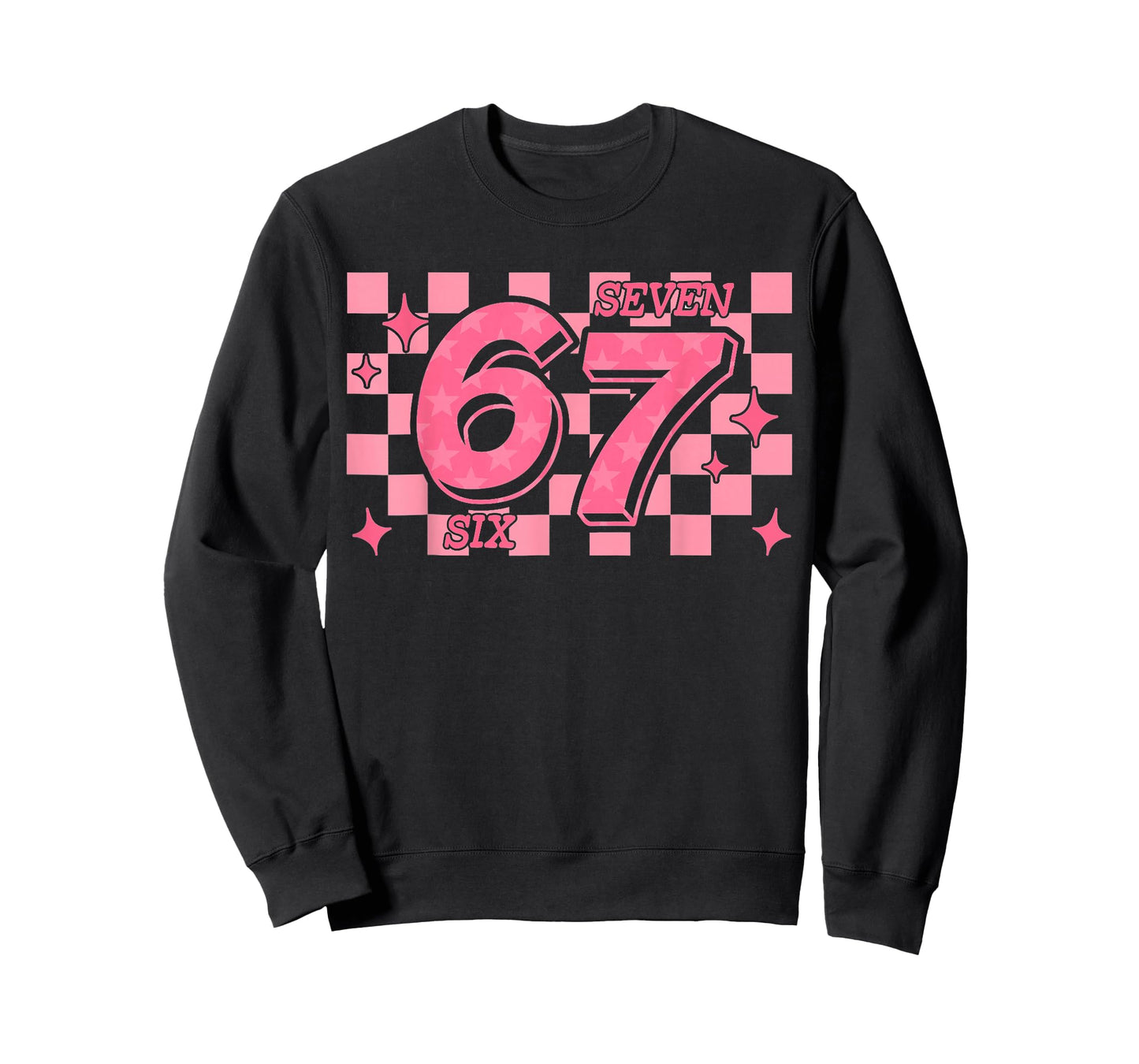67 Meme six Seven Checkered T-Shirt