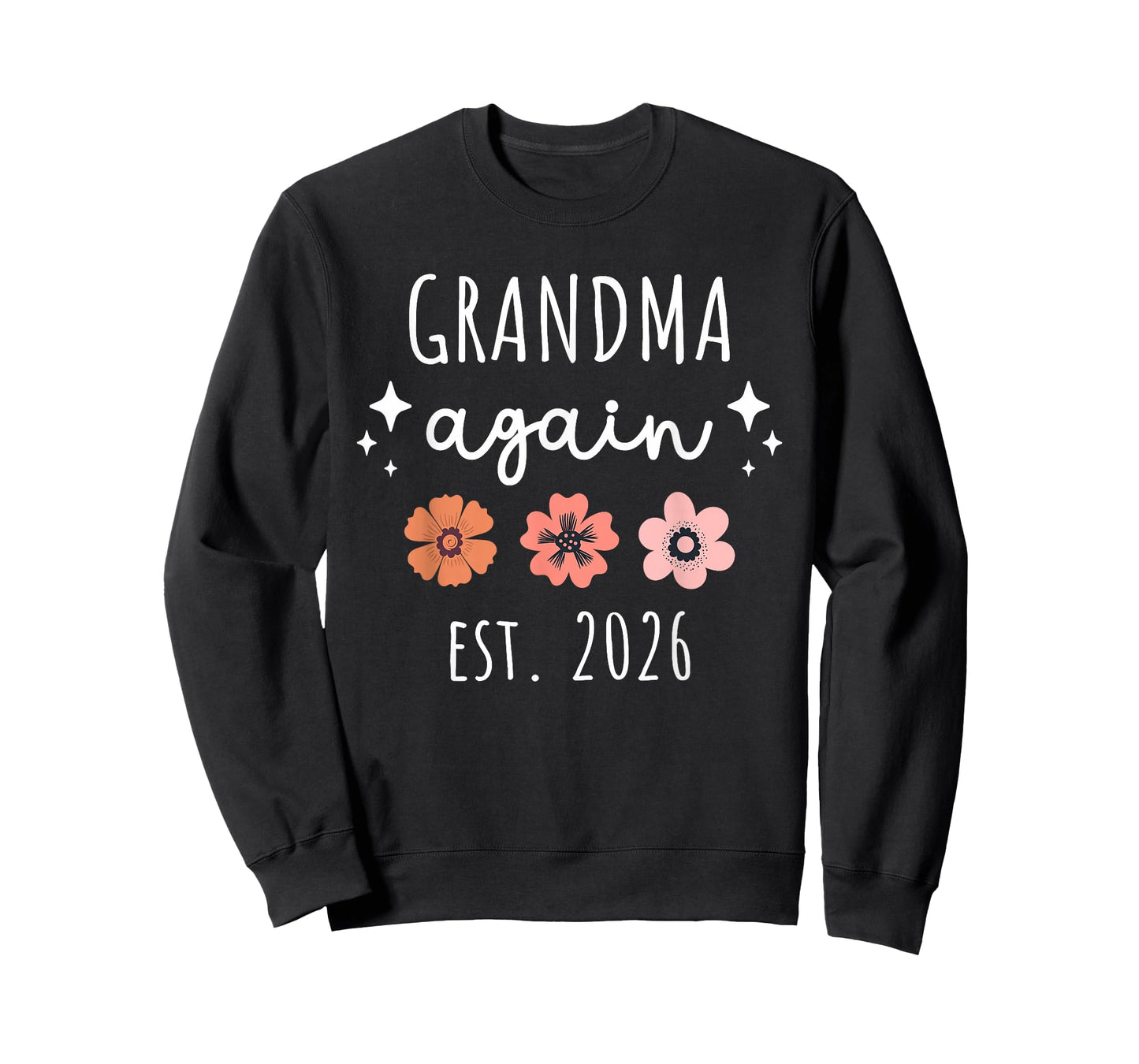 Grandma Again 2026 Second Grandbaby Pregnancy Announcement T-Shirt