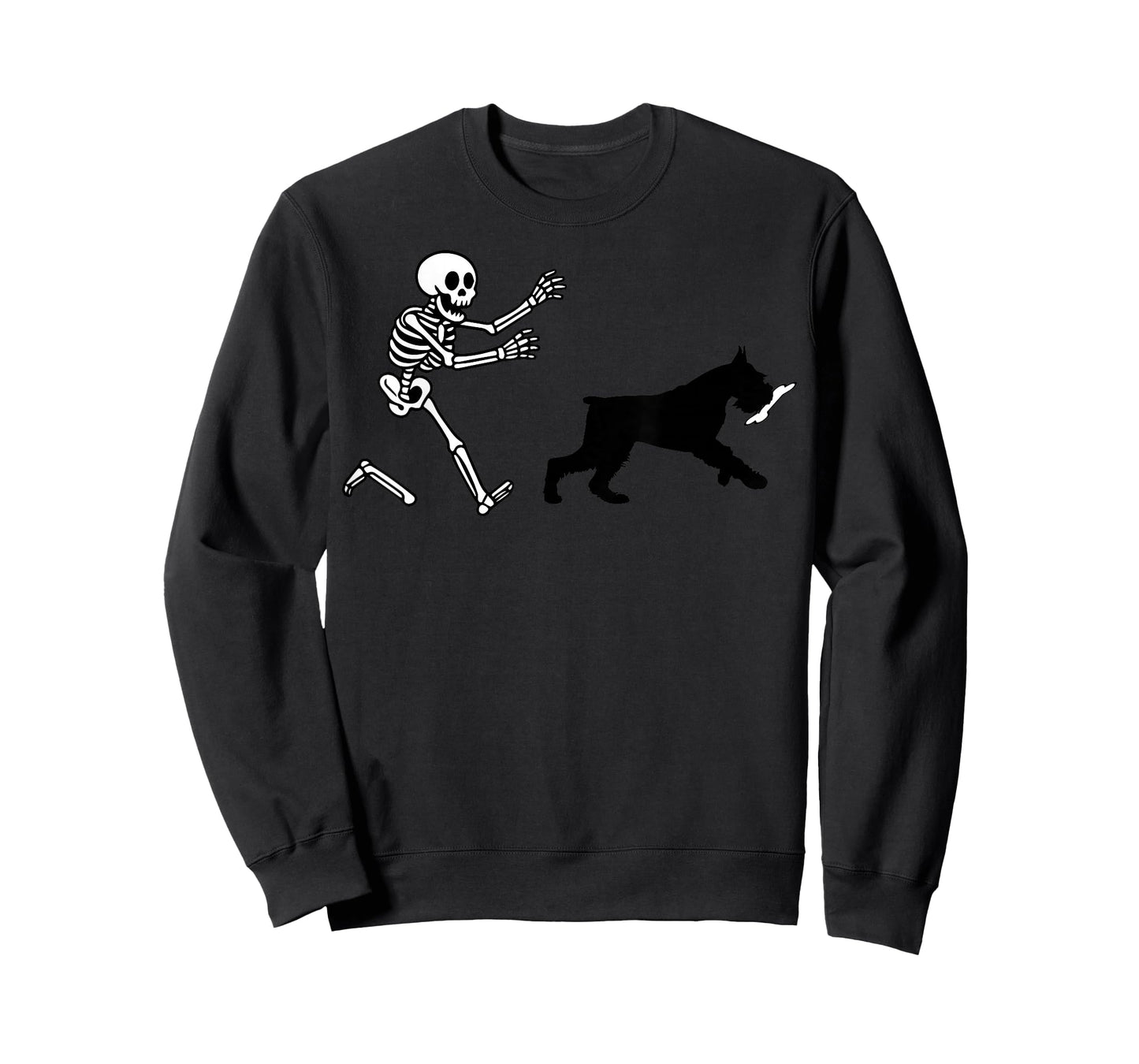 Funny Giant Schnauze Running Skeleton Halloween T-Shirt