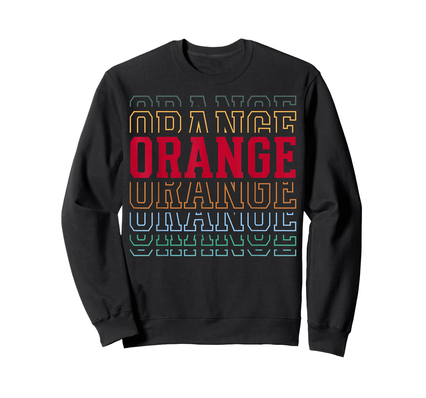 Orange Layered Text Costume Fruit Lover T-Shirt