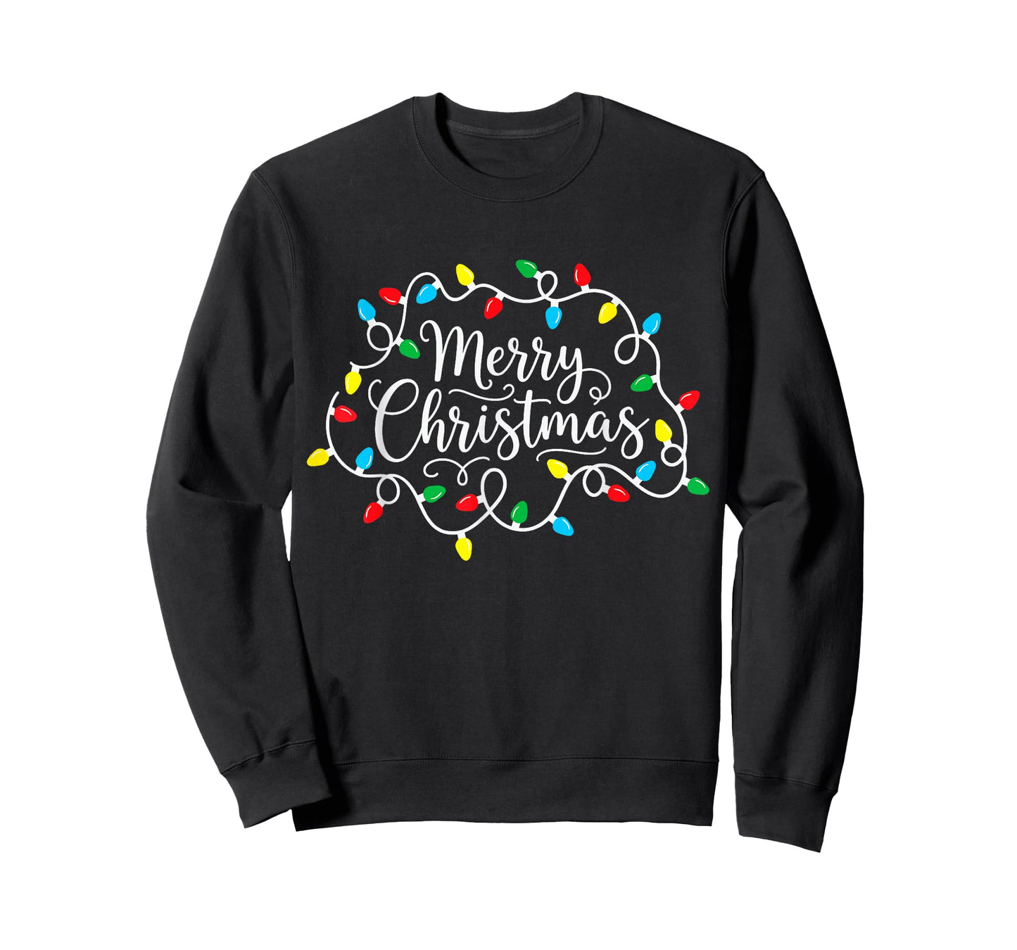 Merry Christmas Lights Xmas Family Matching Pajama Men Women T-Shirt