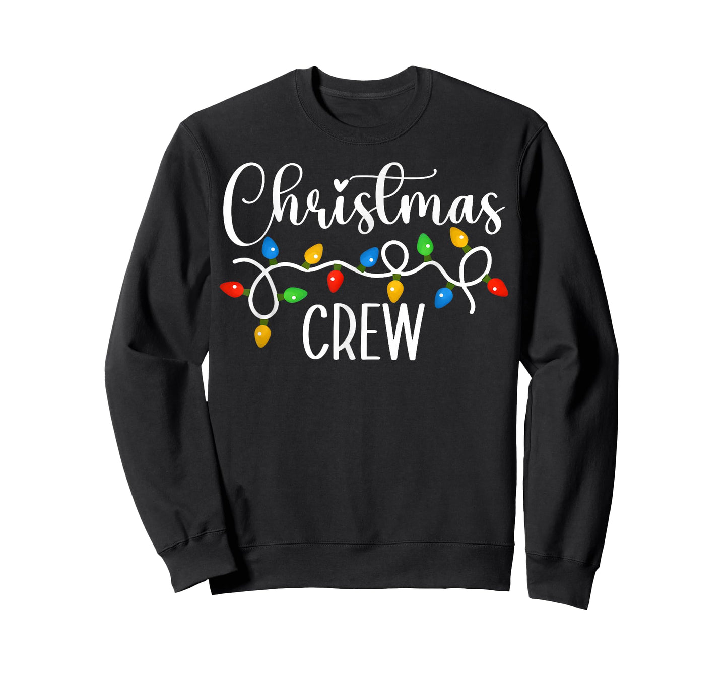 Christmas Crew Xmas Lights Family Matching Pajamas T-Shirt