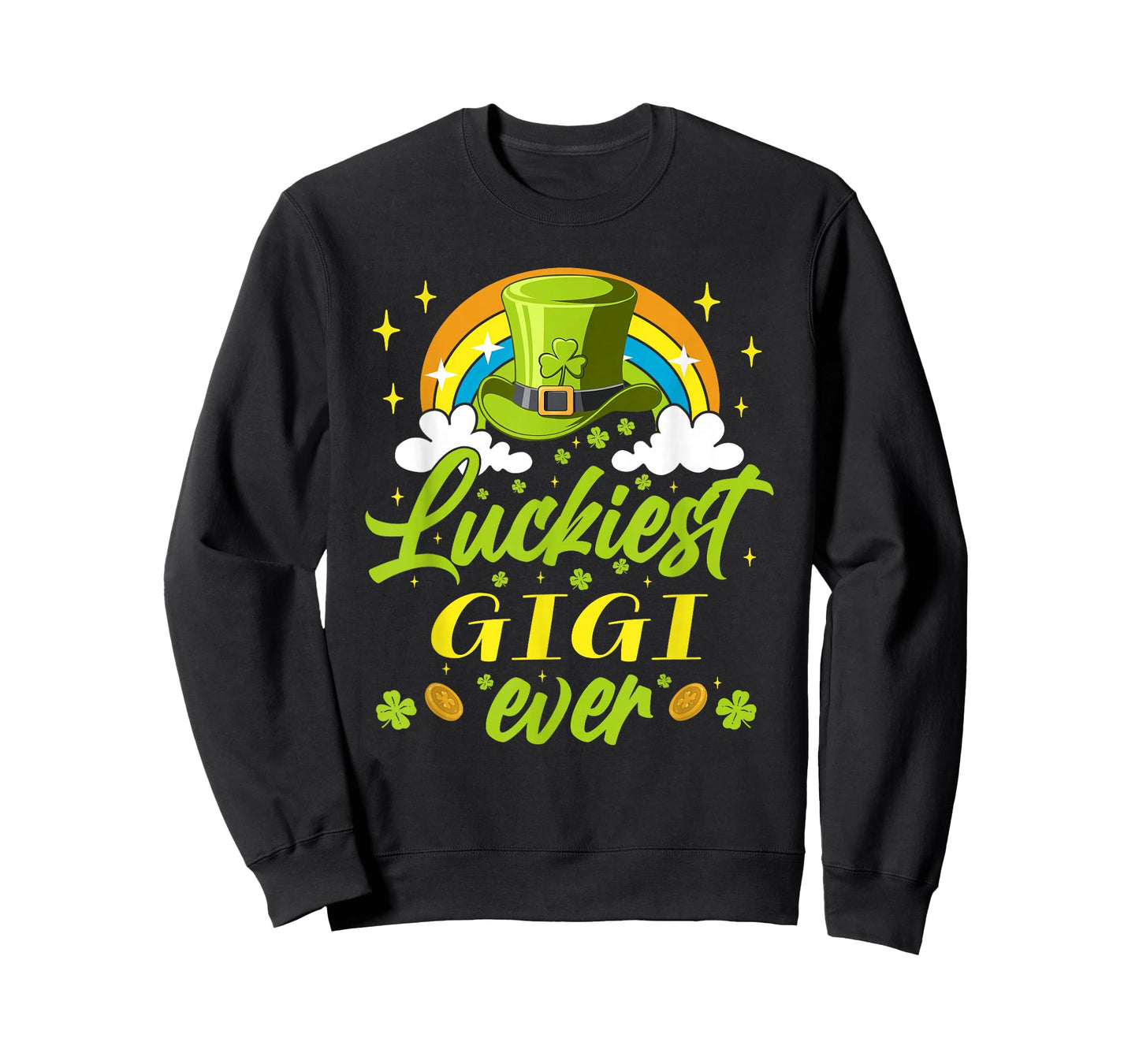 Luckiest Gigi Ever Shamrocks Lucky St Patrick's Day T-Shirt