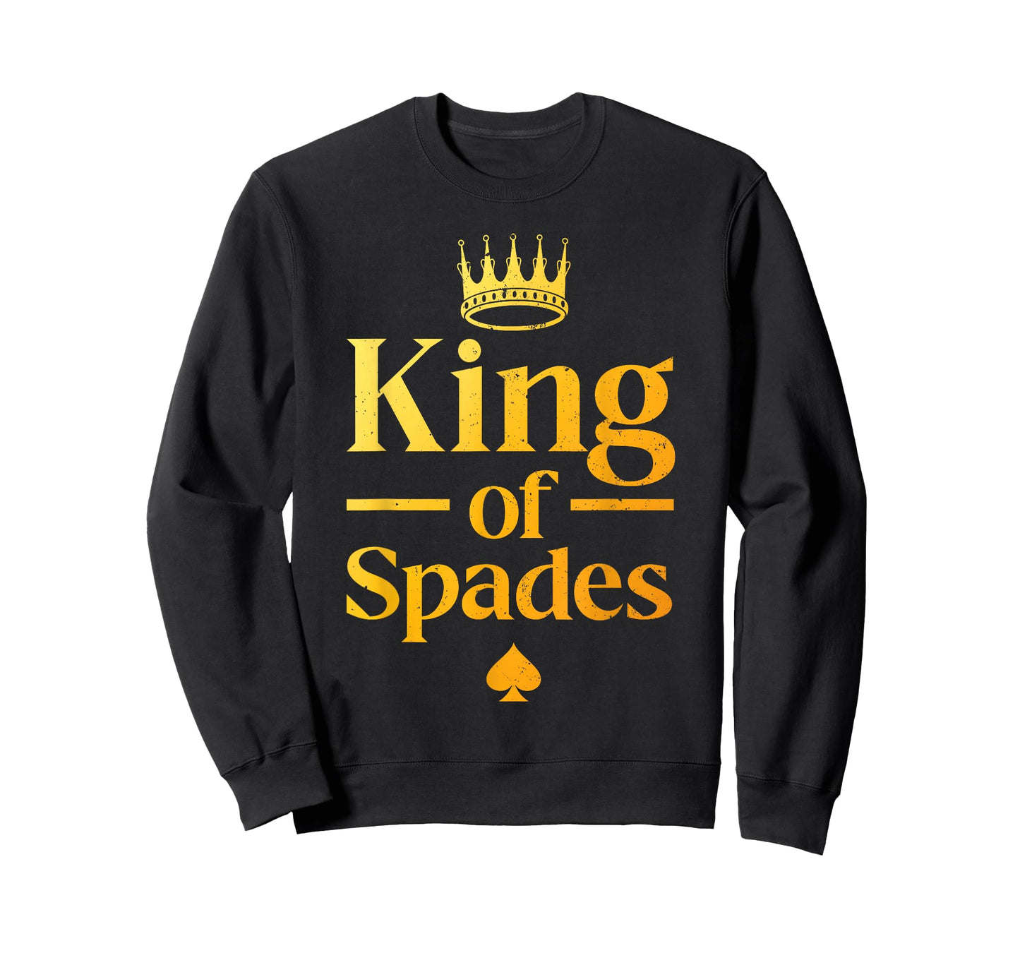Cool King of Spades Art for Men Dad Card Game Spades Player T-Shirt