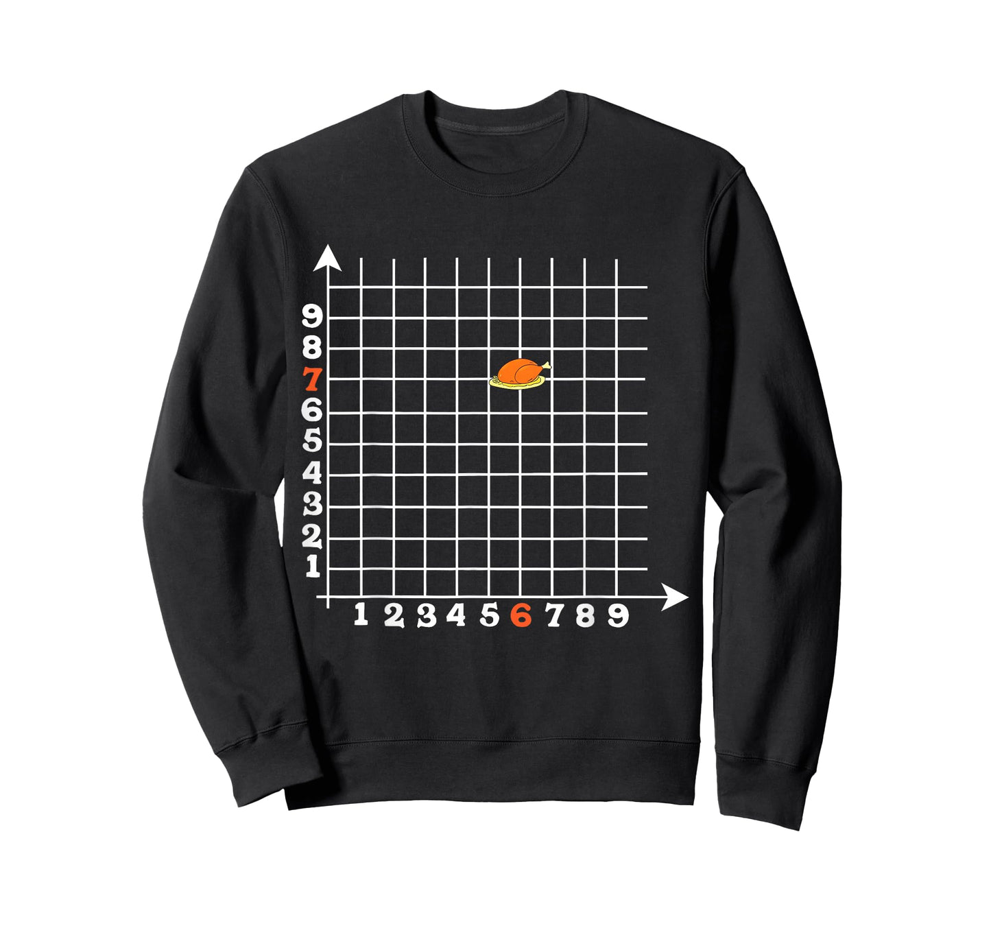 Turkey Algebra Graph Funny 67 Six Seven Math Teacher Student T-Shirt
