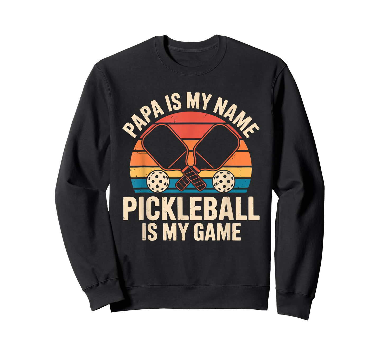 Papa is My Name Pickleball is My Game Funny Dad Grandpa T-Shirt