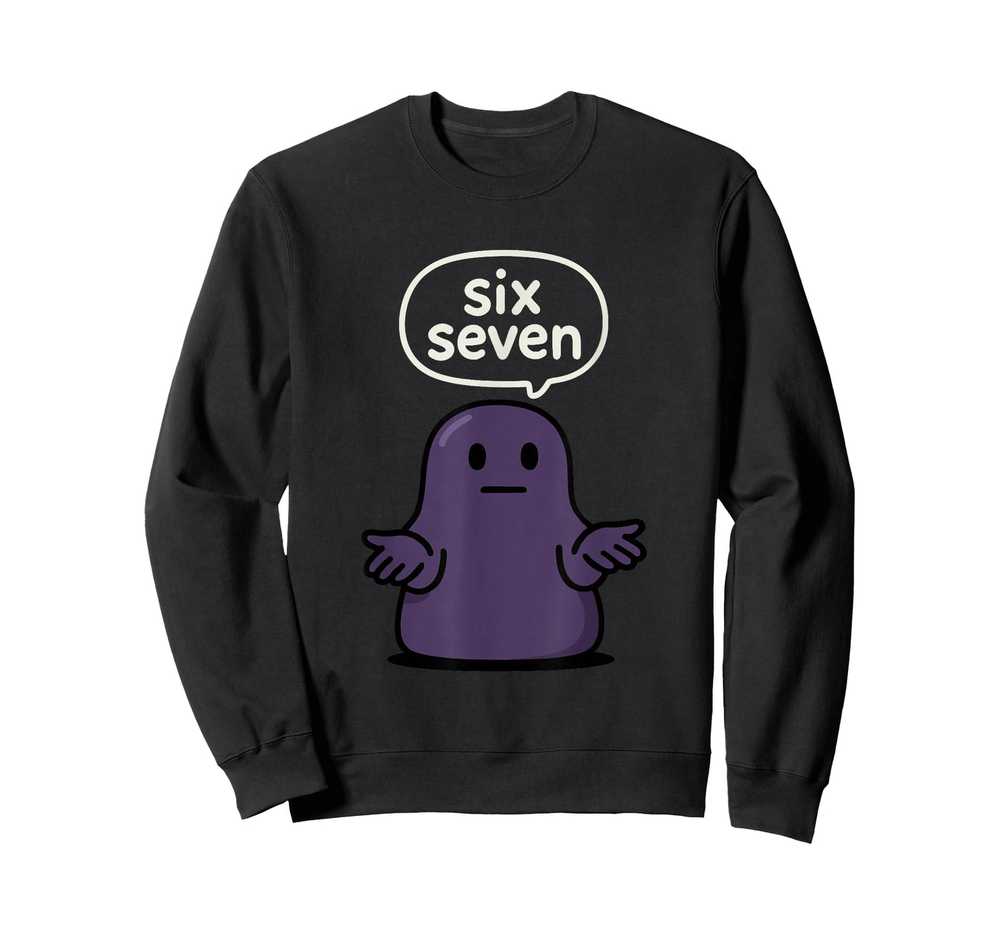67 Six Seven 6-7 Midnight Blob Slime - Kid Brainrot Meme T-Shirt