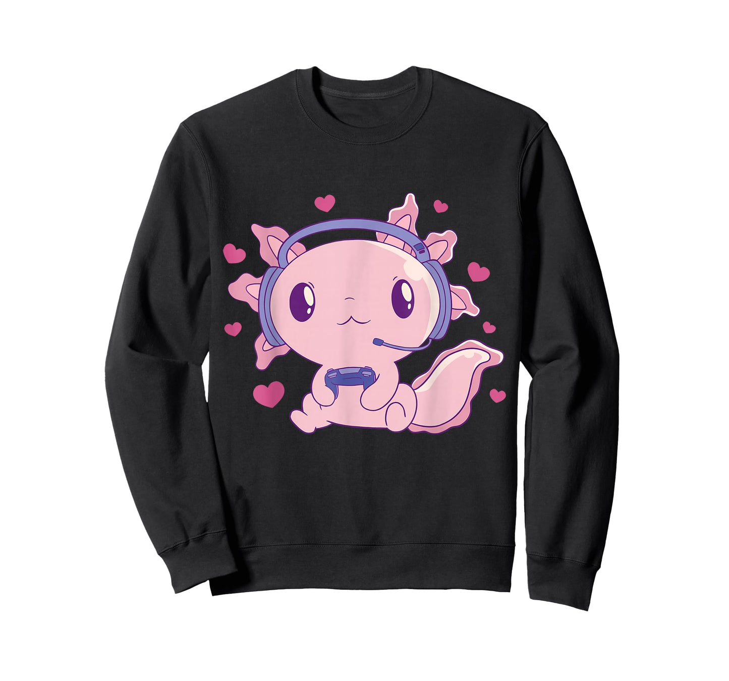 Otaku Gamesolotl Axolotl Gamer Gifts Kawaii T-Shirt