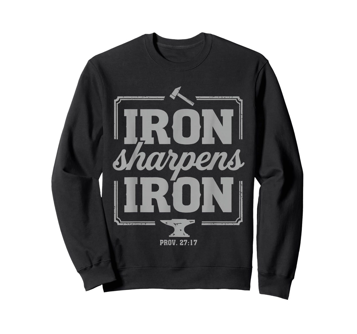 Iron Sharpens Iron Christian Bible Verse Gym Workout Jesus T-Shirt