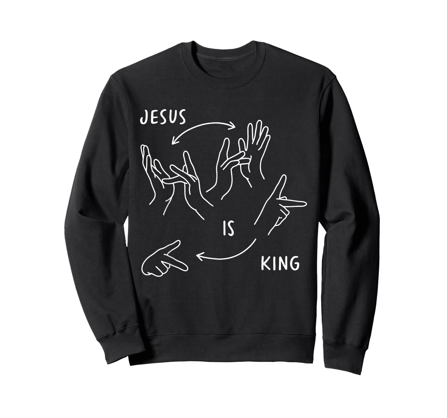 Jesus is King ASL Sign Language Christian T-Shirt