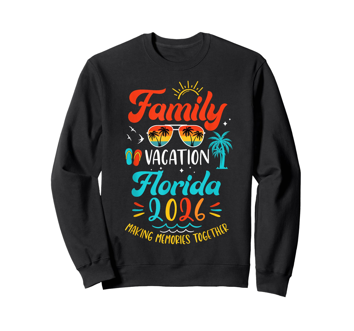 Family Vacation 2026 Florida Matching Summer Vacation T-Shirt