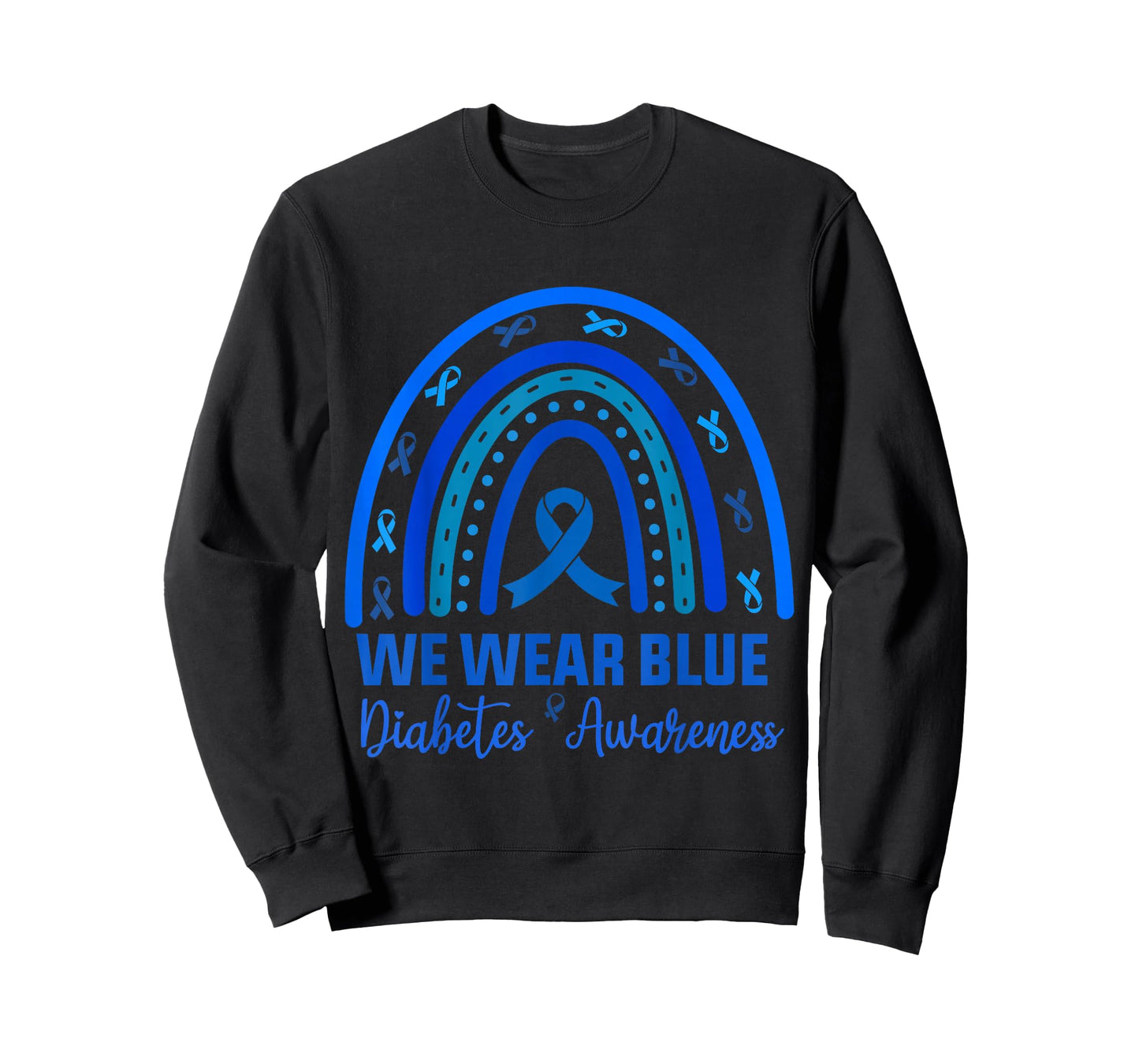 in November We Wear Blue Diabetes Awareness T-Shirt