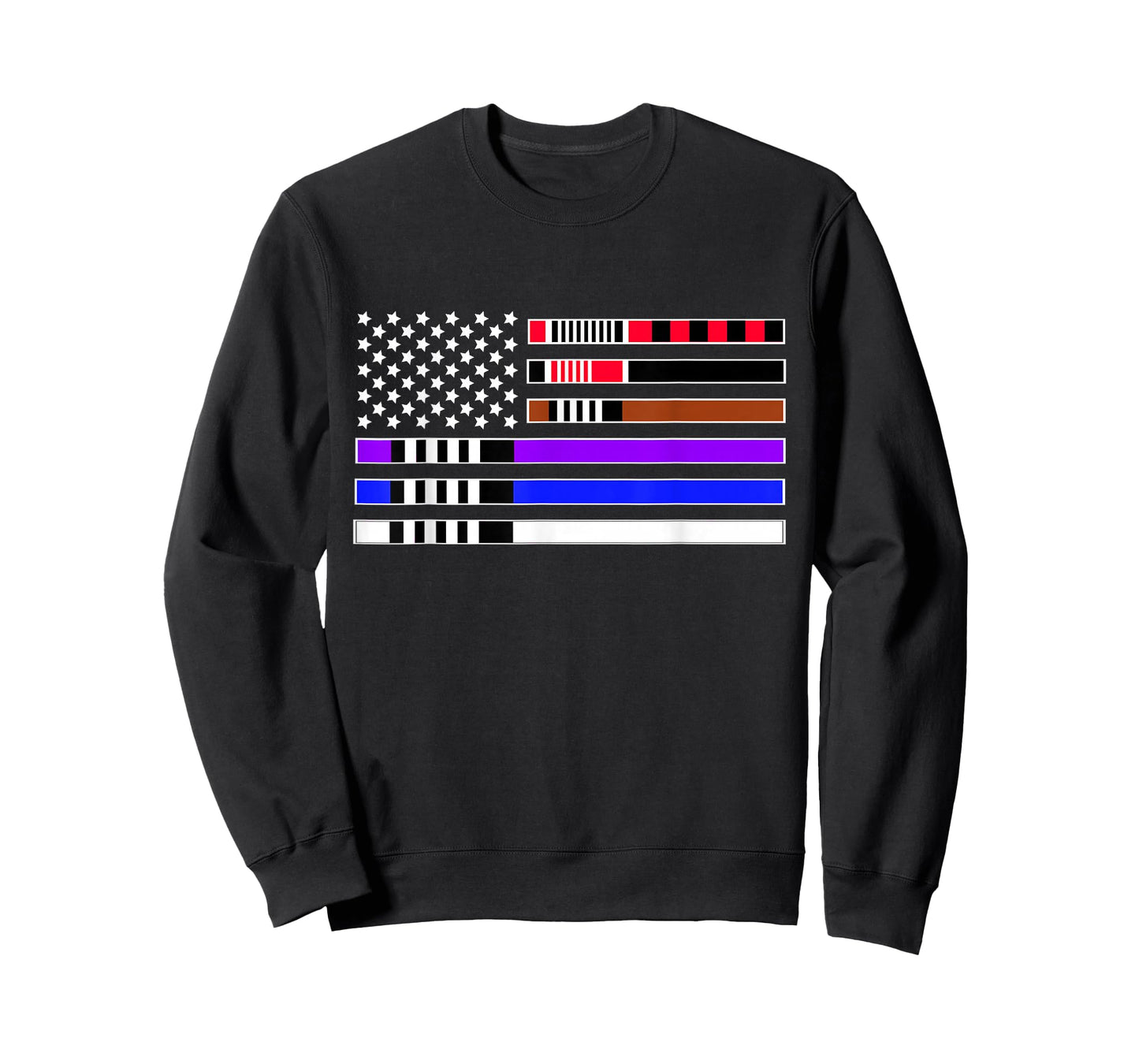 American Flag Jiu-Jitsu Belts Apparel - Jiu Jitsu T-Shirt
