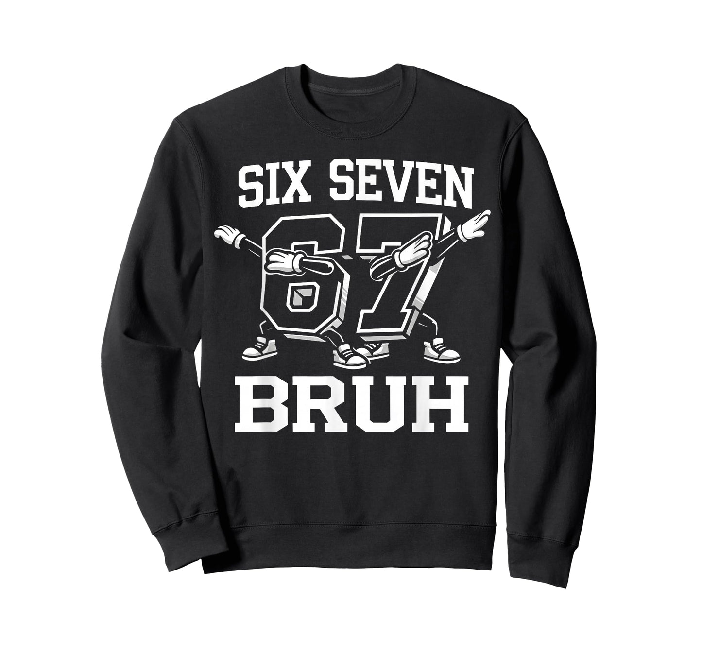 Six Seven 67 Bruh Dabbing Boys Funny Meme Gen Alpha T-Shirt