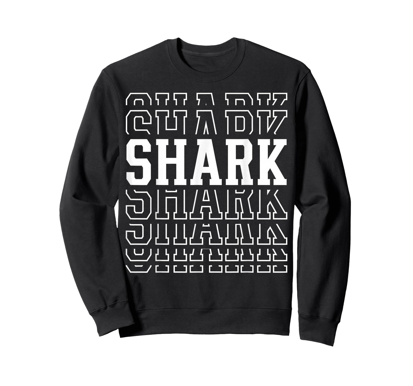 Shark Layered Text Costume Animal Lover T-Shirt