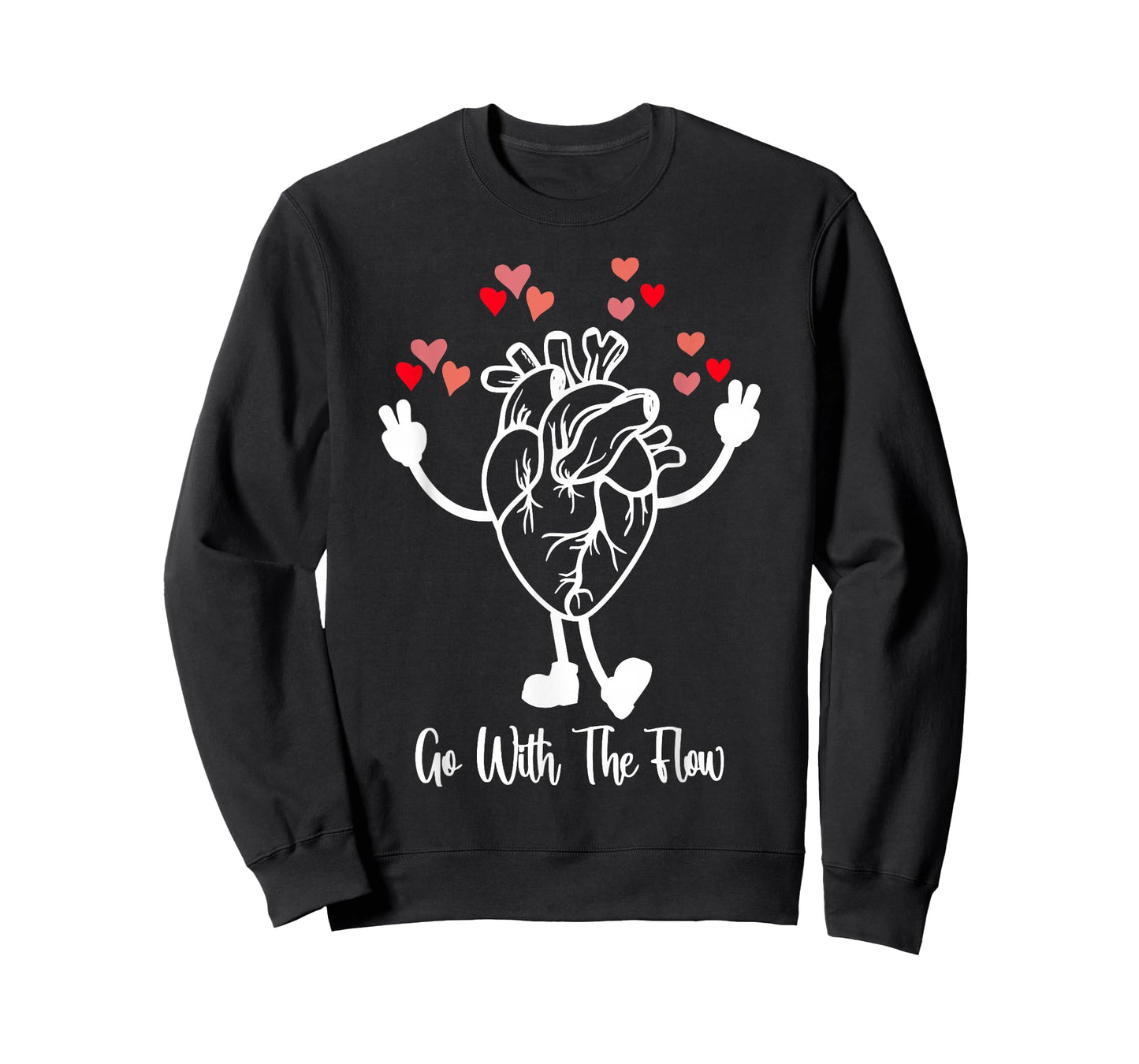 Heart Anatomy Valentine Cardiac CVICU Cath Lab RN Nurse T-Shirt