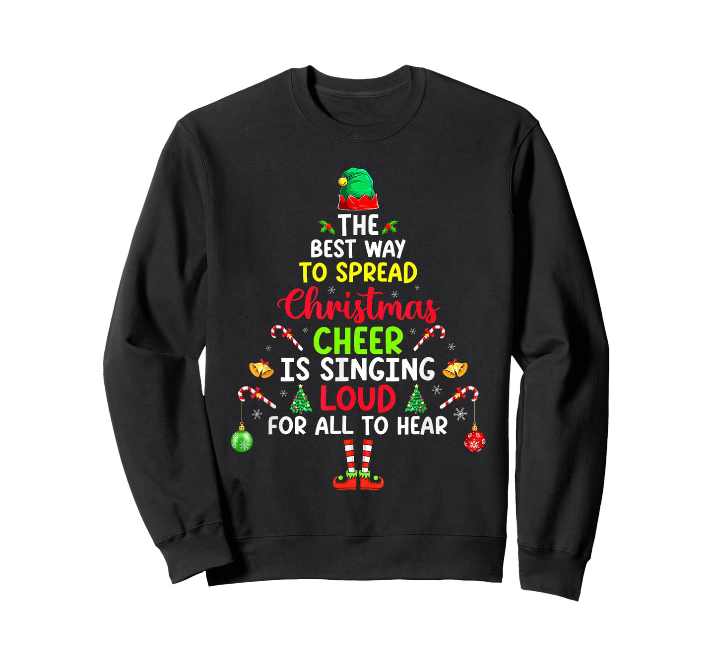 The Best Way to Spread Christmas Cheer is Singing Loud ELF T-Shirt