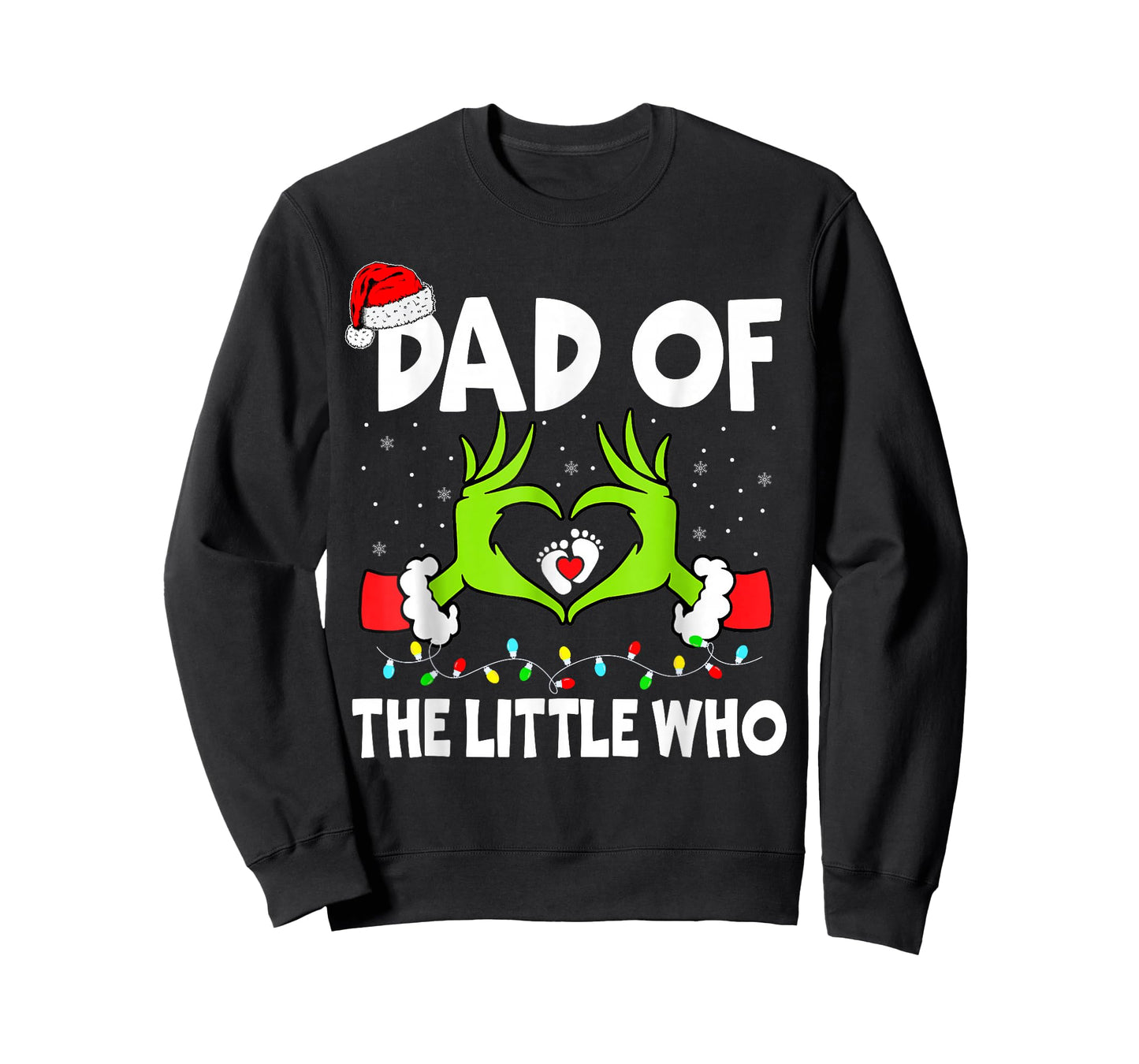 Dad of The Little Who Funny Christmas Pregnancy Announcement T-Shirt