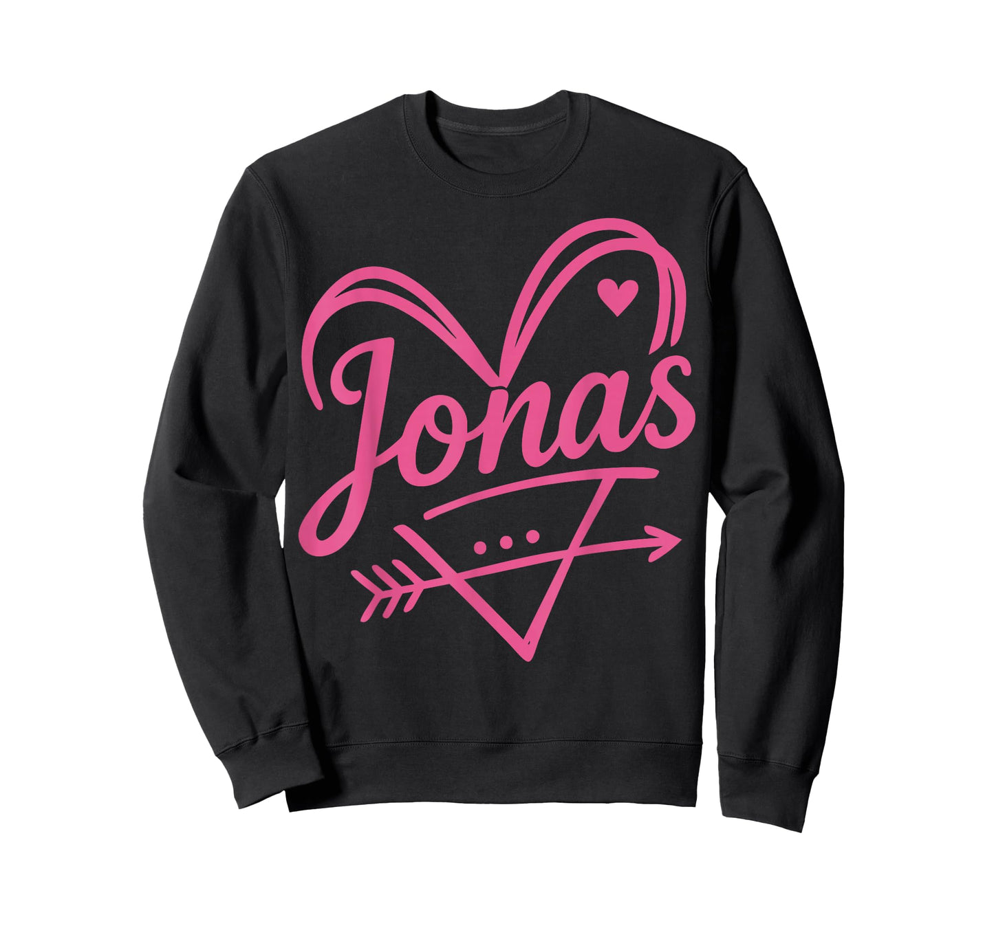 Vintage Jonas Name Heart Arrow Gift for Men Women Kid T-Shirt