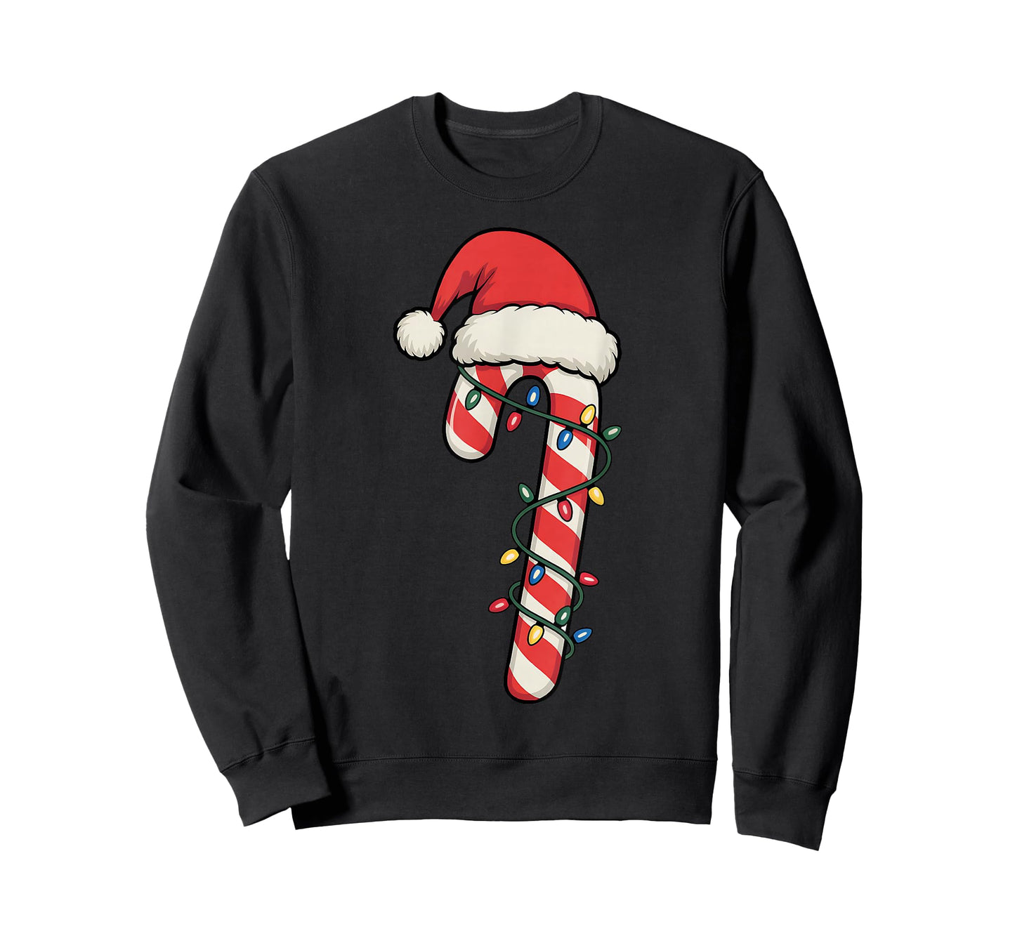 Santa Candy Cane Shirt Men Women Kids Boys Candy Cane Xmas T-Shirt