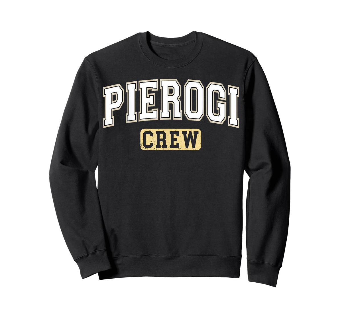 Pierogi Crew Polish Food Varsity Letters T-Shirt