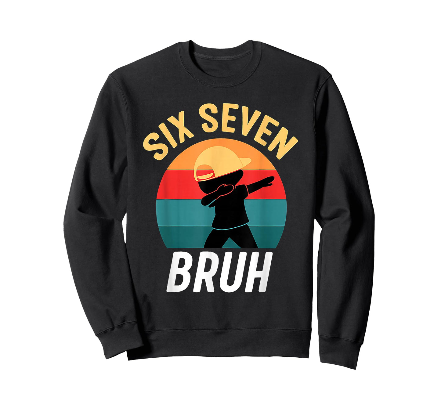 67 Meme Six Seven Bruh 6 7 Funny Kids Boys Dabbing Birthday T-Shirt