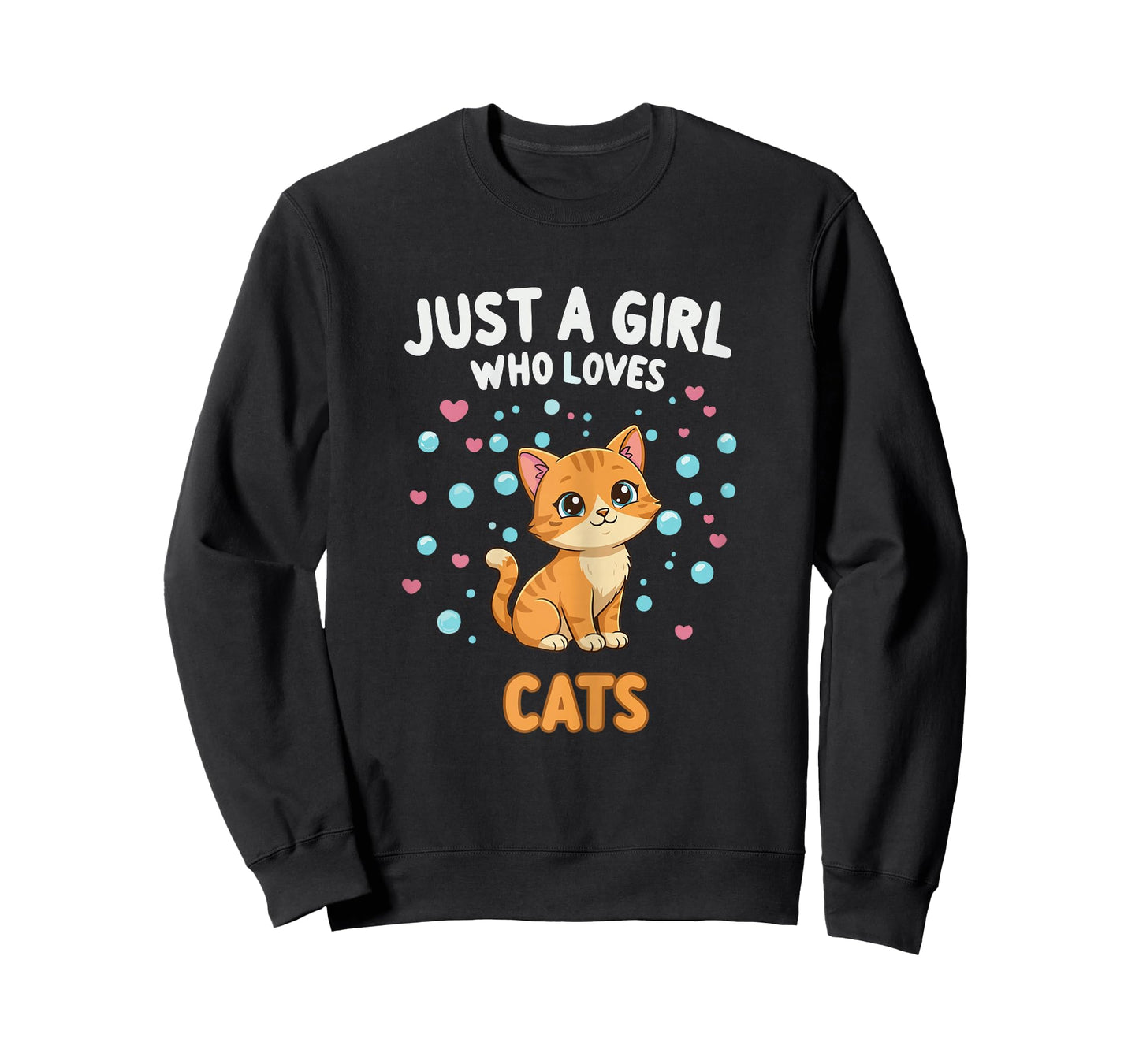Kawaii Cat Just A Girl Who Loves Cats Shirts for Girls T-Shirt
