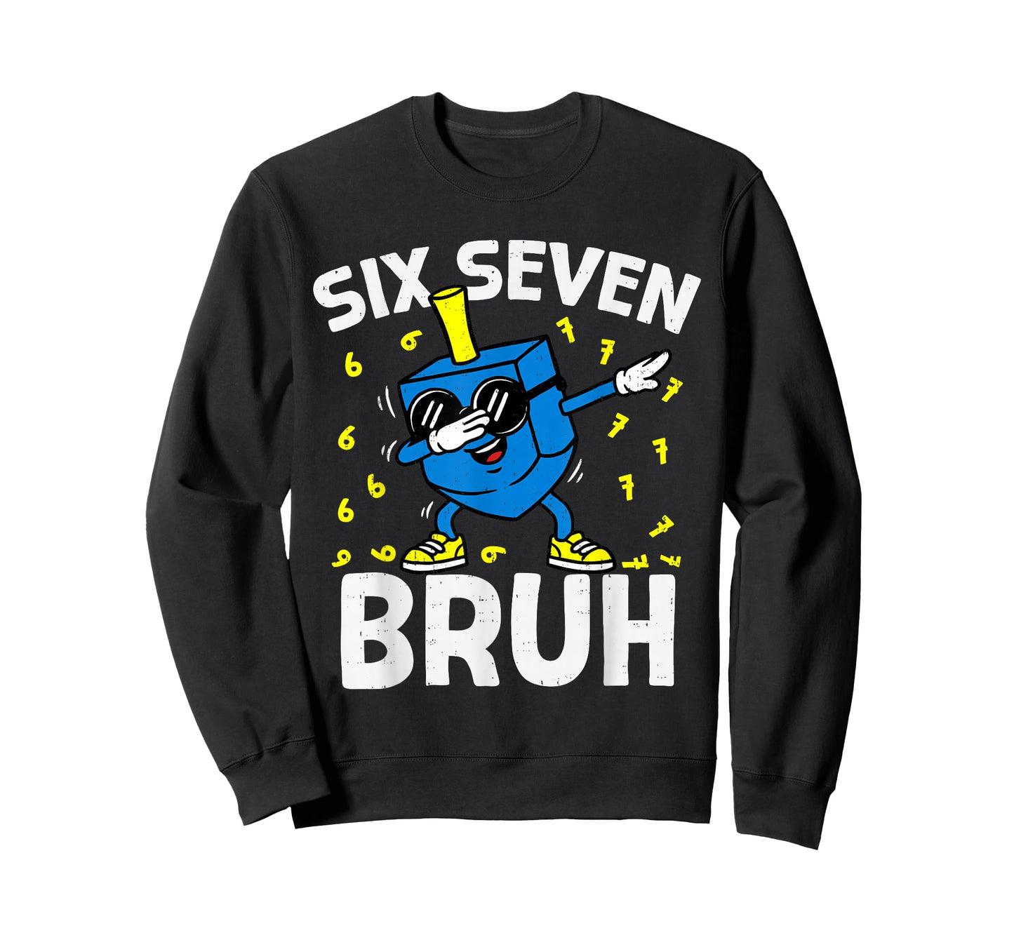 Boys Hanukkah 67 Six Seven Bruh Dabbing Dreidel Chanukah Kid T-Shirt