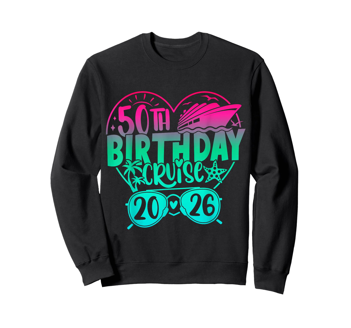 50th Birthday Cruise 2026 Family Cruise Vacation 50th Bday T-Shirt