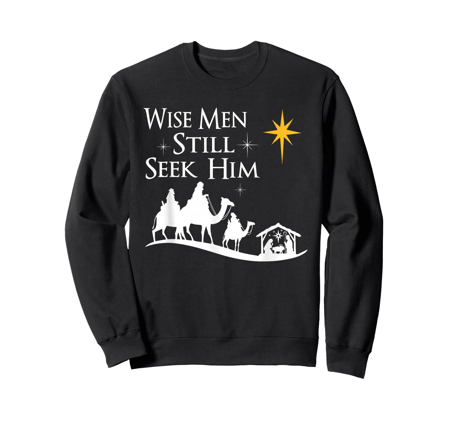 Wise Men Still Seek Him Christian Christmas Jesus Design T-Shirt